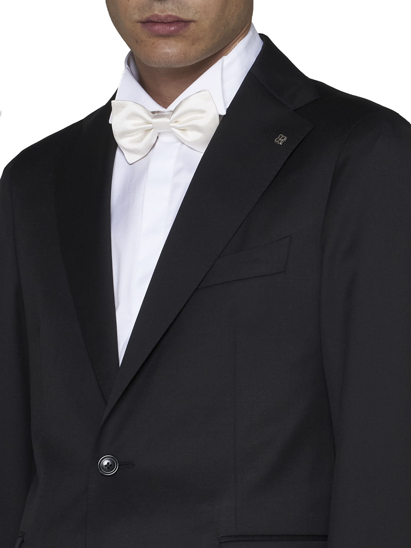 Shop Tagliatore Suit In Black