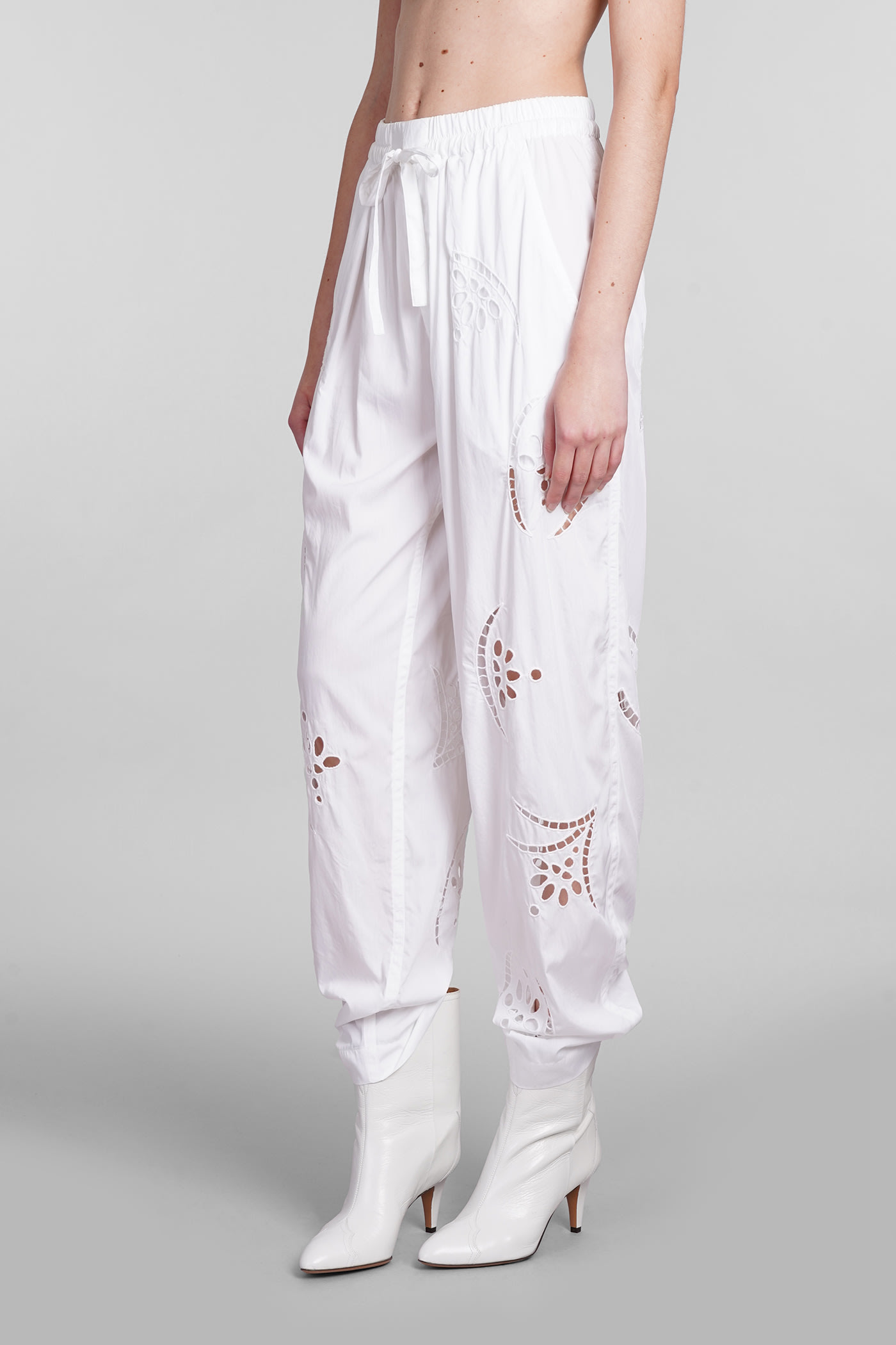 Shop Isabel Marant Hectorina Pants In White Modal