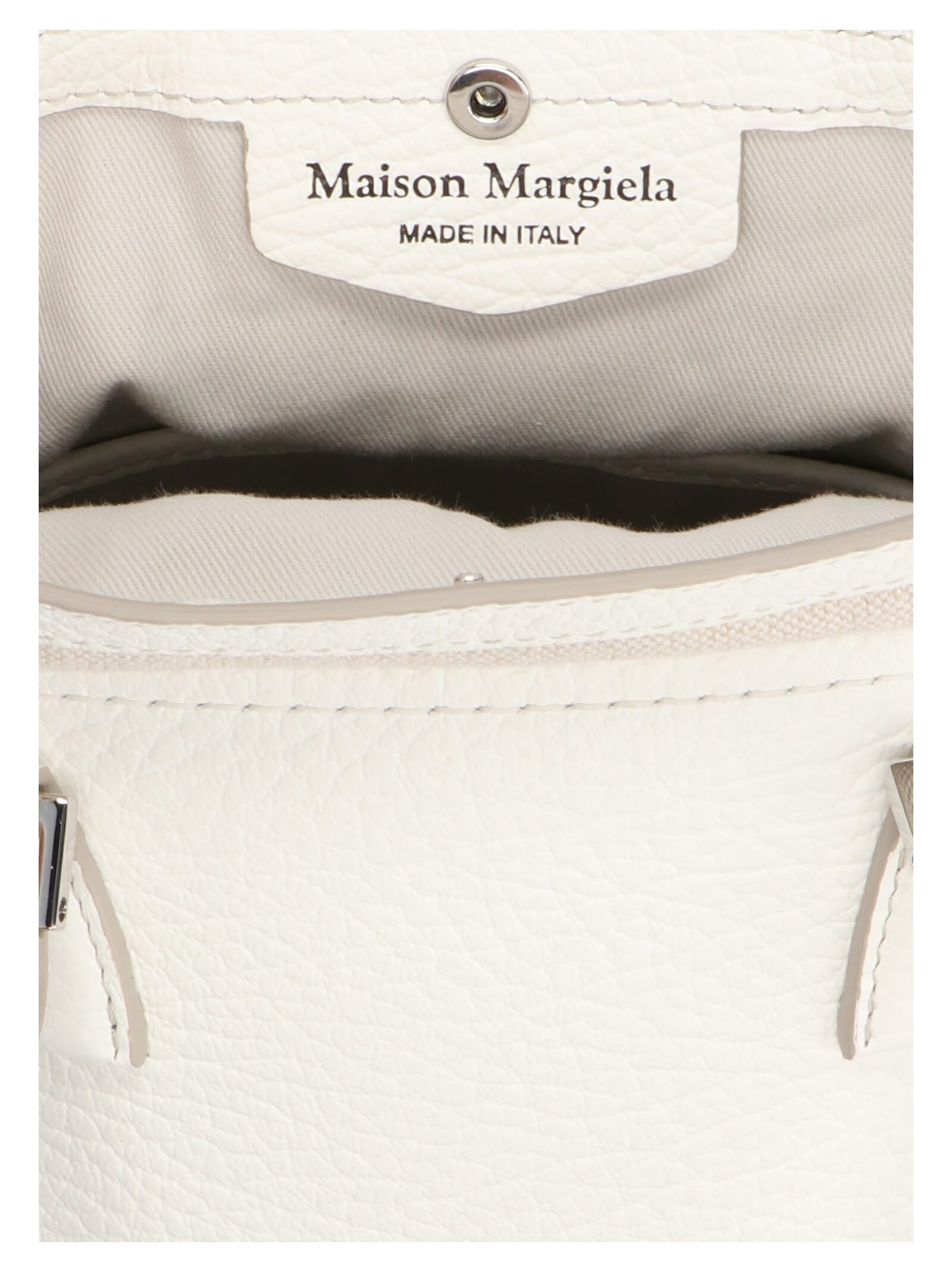 Shop Maison Margiela 5ac Micro Crossbody Bag. In White