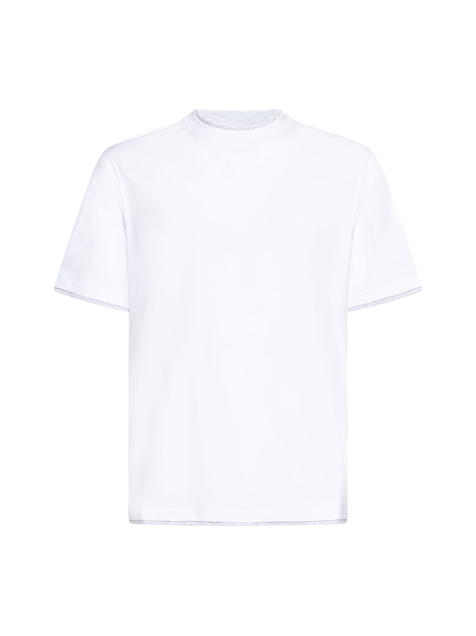 Shop Brunello Cucinelli T-shirt In Bianco Ottico Tp