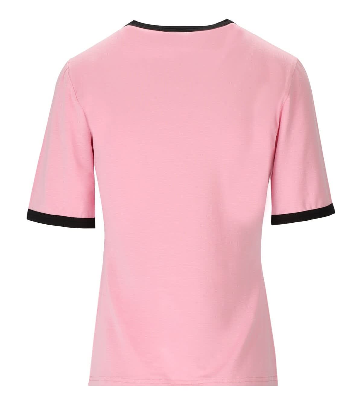 Light Stretch Jersey Gym Fitted T-shirt In Pink