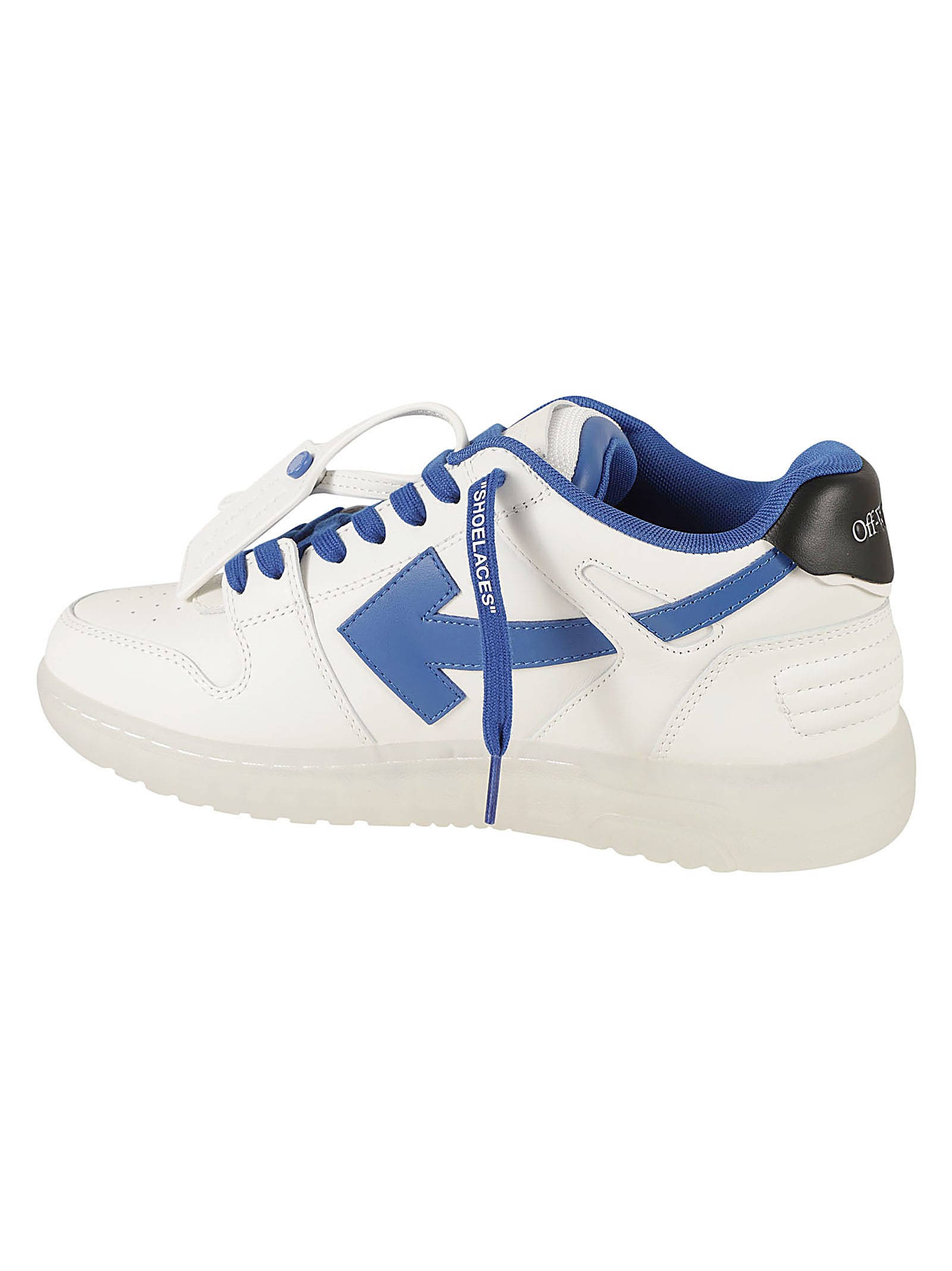 Shop Off-white Out Of Office Sneakers In Transparent White/navy Blue