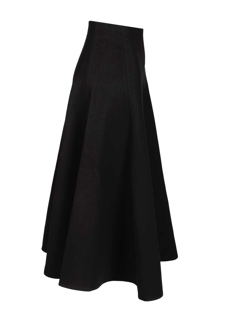 Jacquemus Triangle Flared Skirt In Black