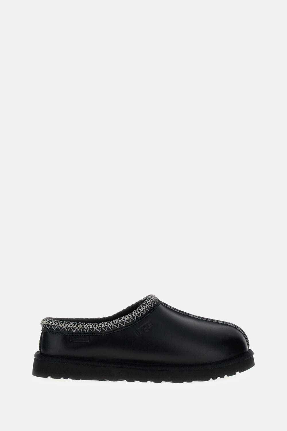 Ugg Black Tasman Leather Regenerate Mules In Black