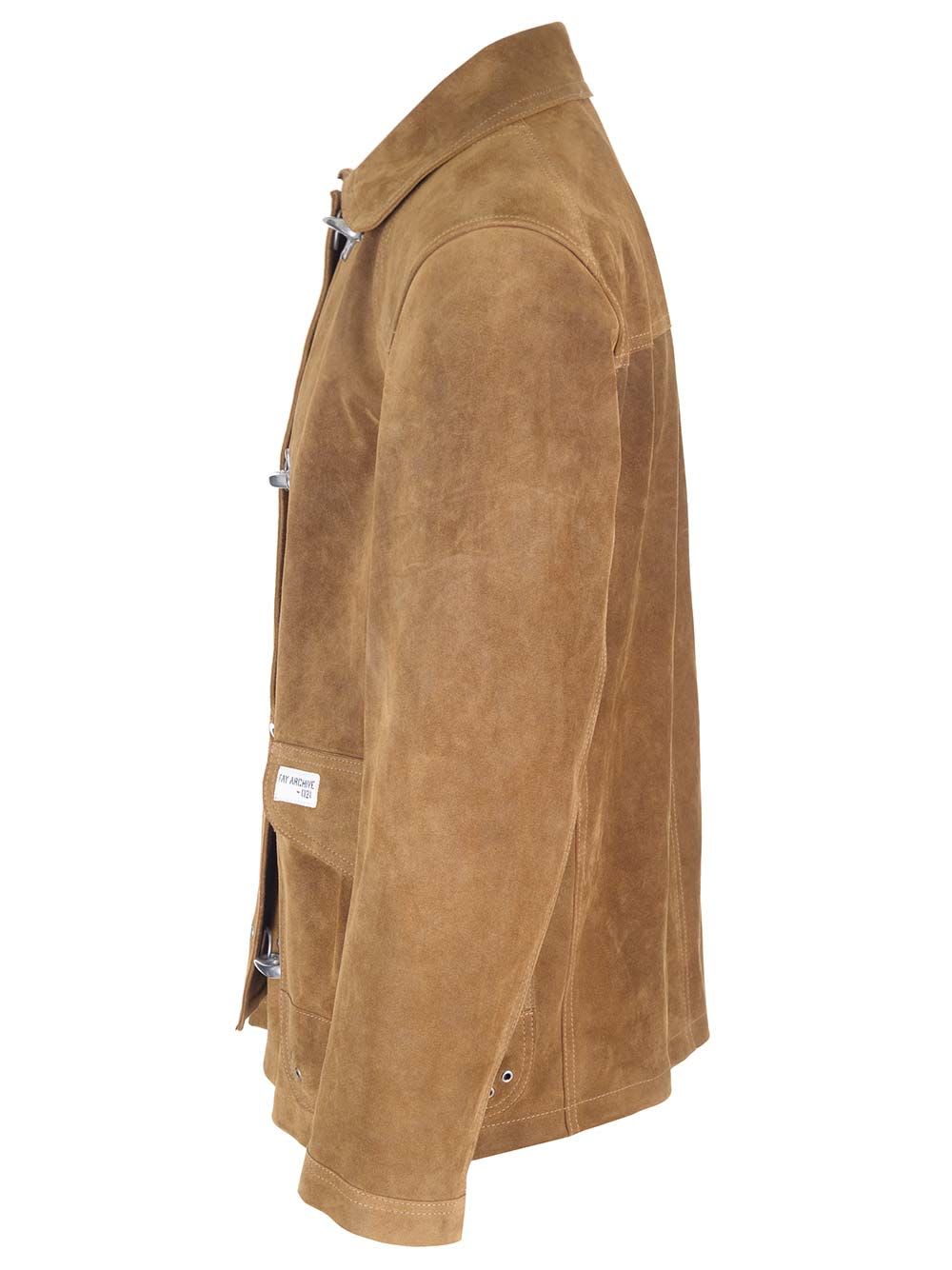 Shop Fay 4 Ganci Archive Suede Jacket In Brown