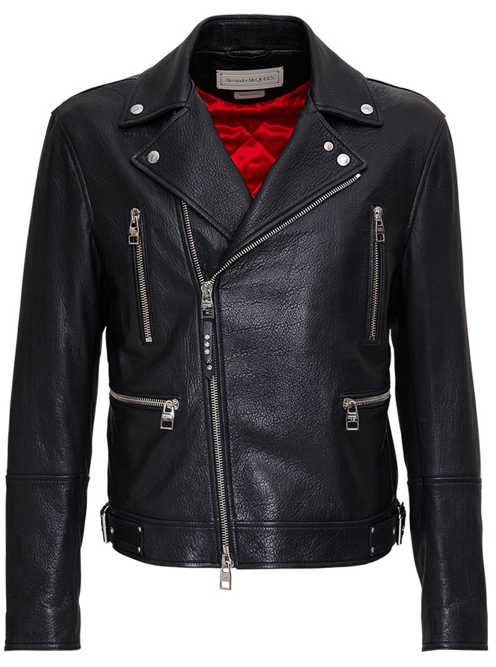 alexander mcqueen biker leather jacket