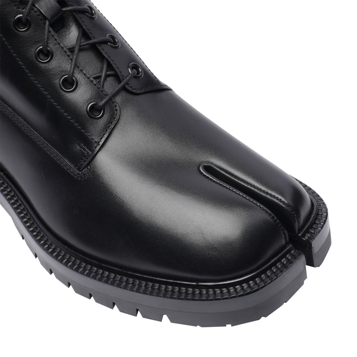 Shop Maison Margiela Tabi Ankle Boots In Black