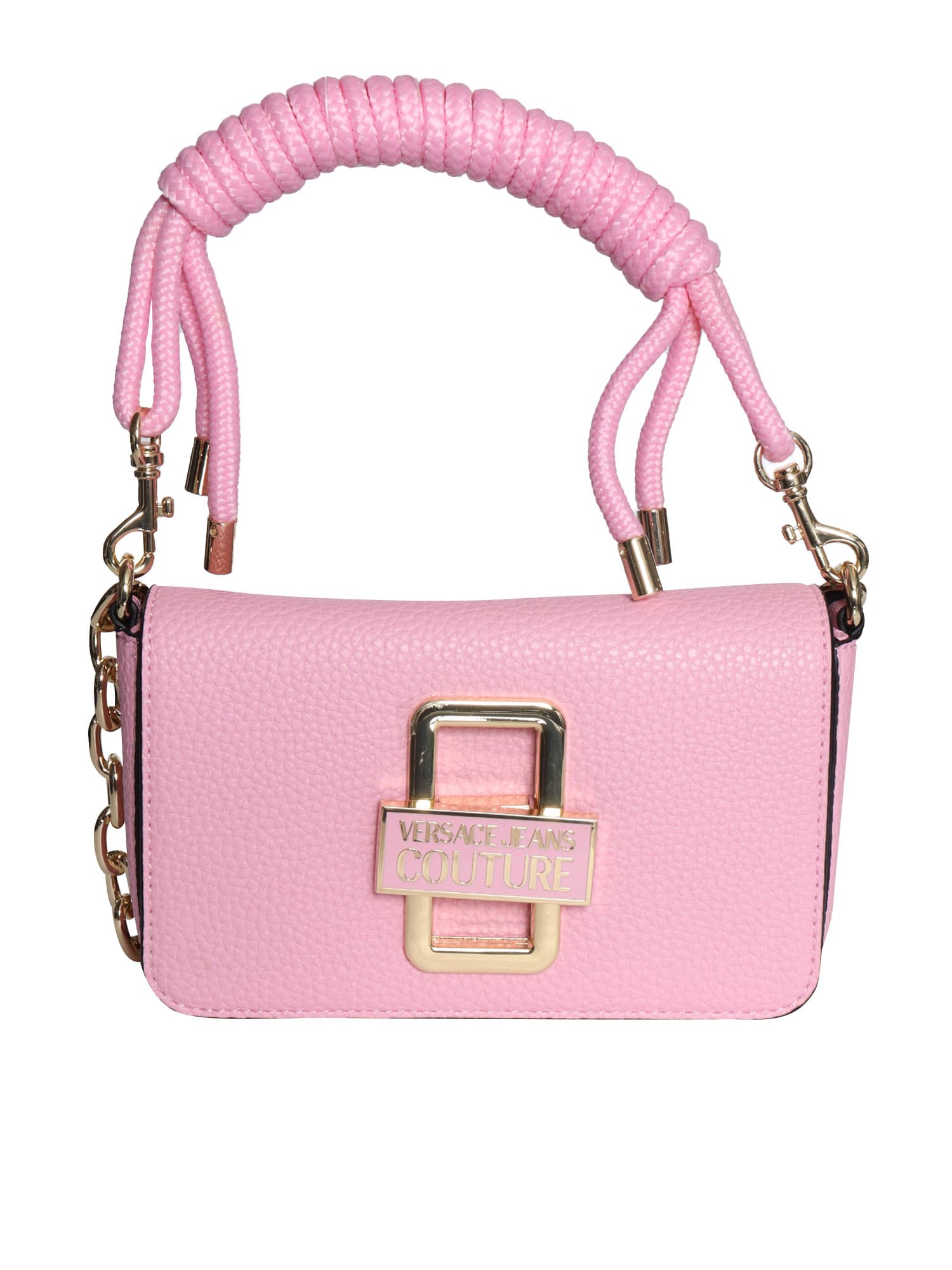 Shop Versace Jeans Couture Crossbody Bag In Pink