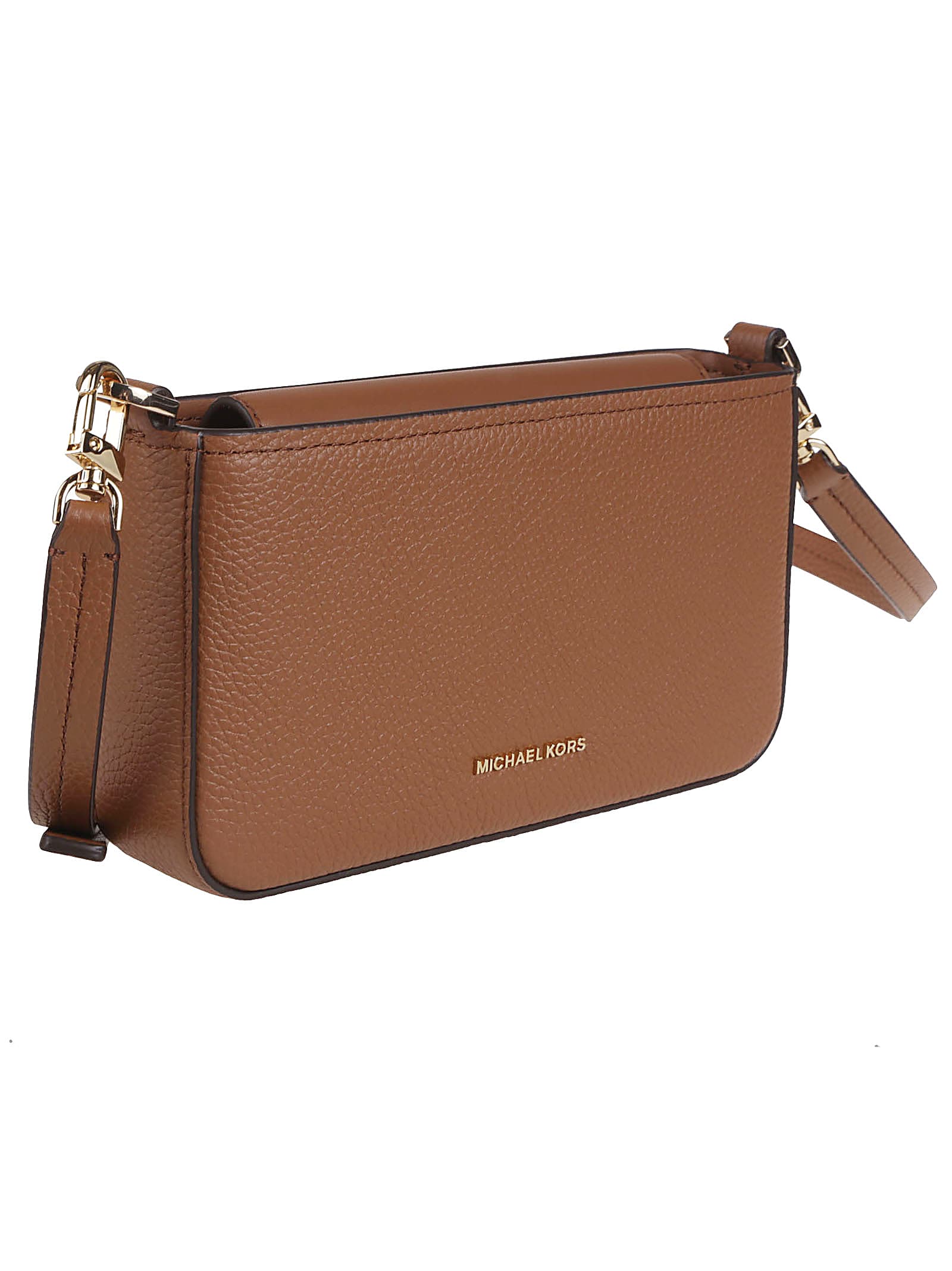 Michael Kors Bryant Small Convertible Crossbody Pouchette Bag In Luggage
