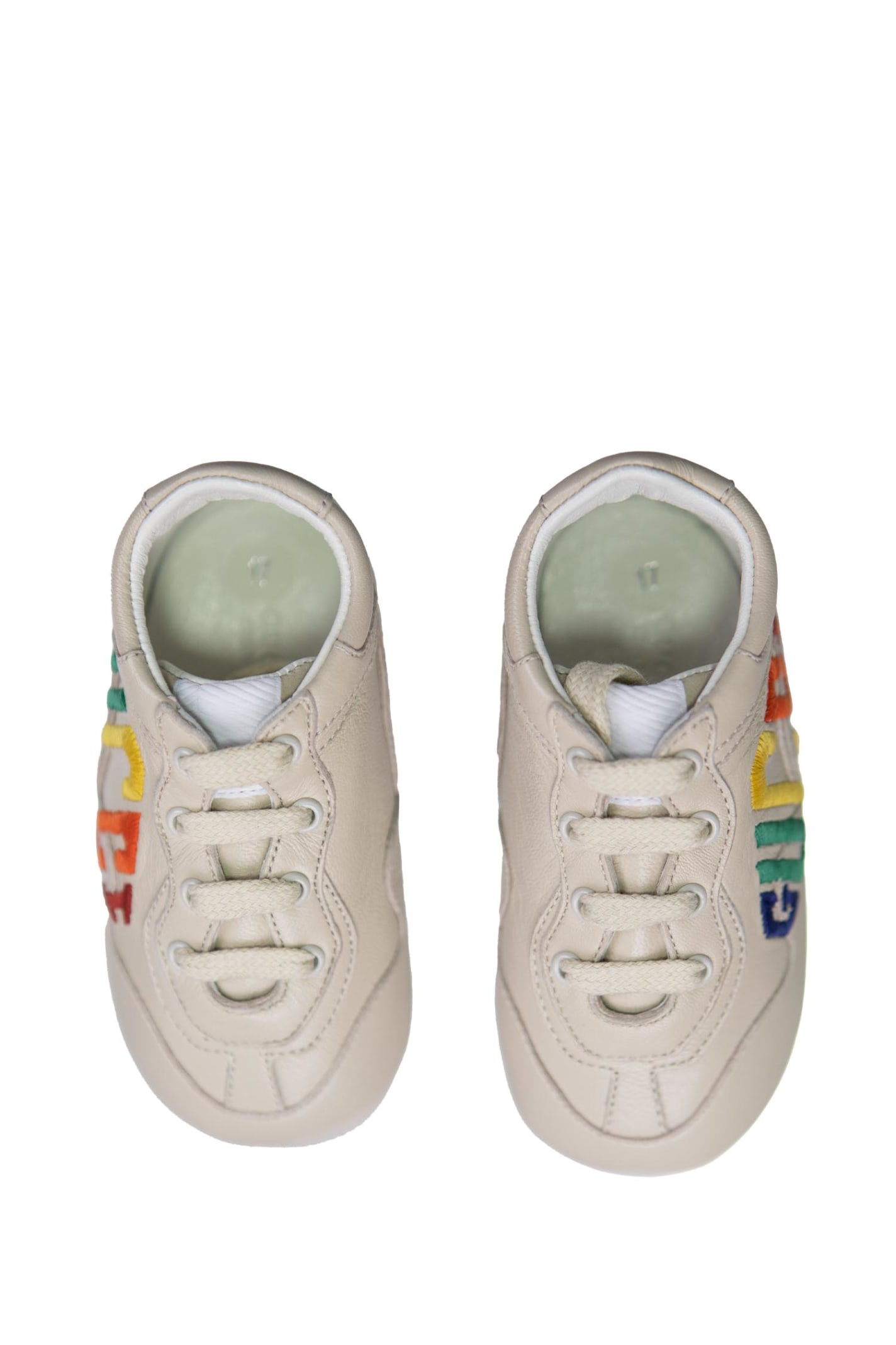 Shop Gucci Leather Shoes In White