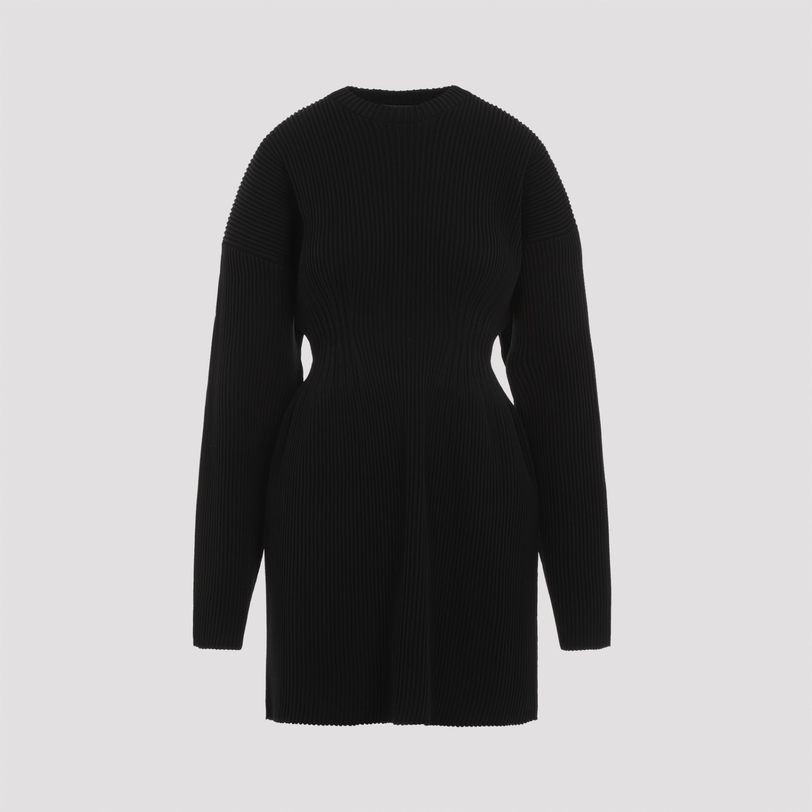 Shop Balenciaga Hourglass Dress In Black