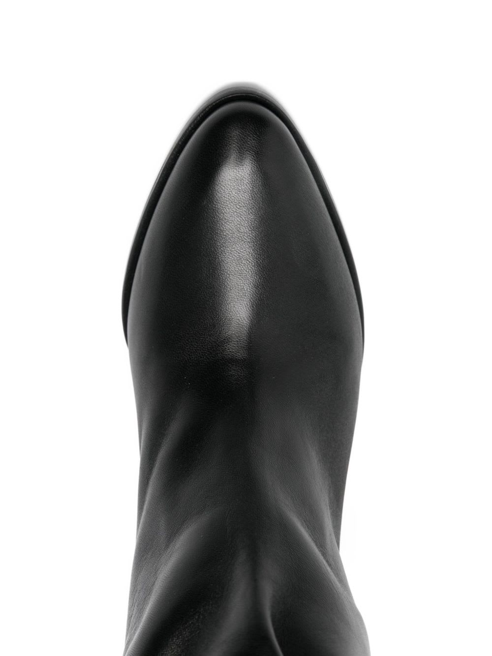 Isabel Marant Lolya Leather Boots In Black