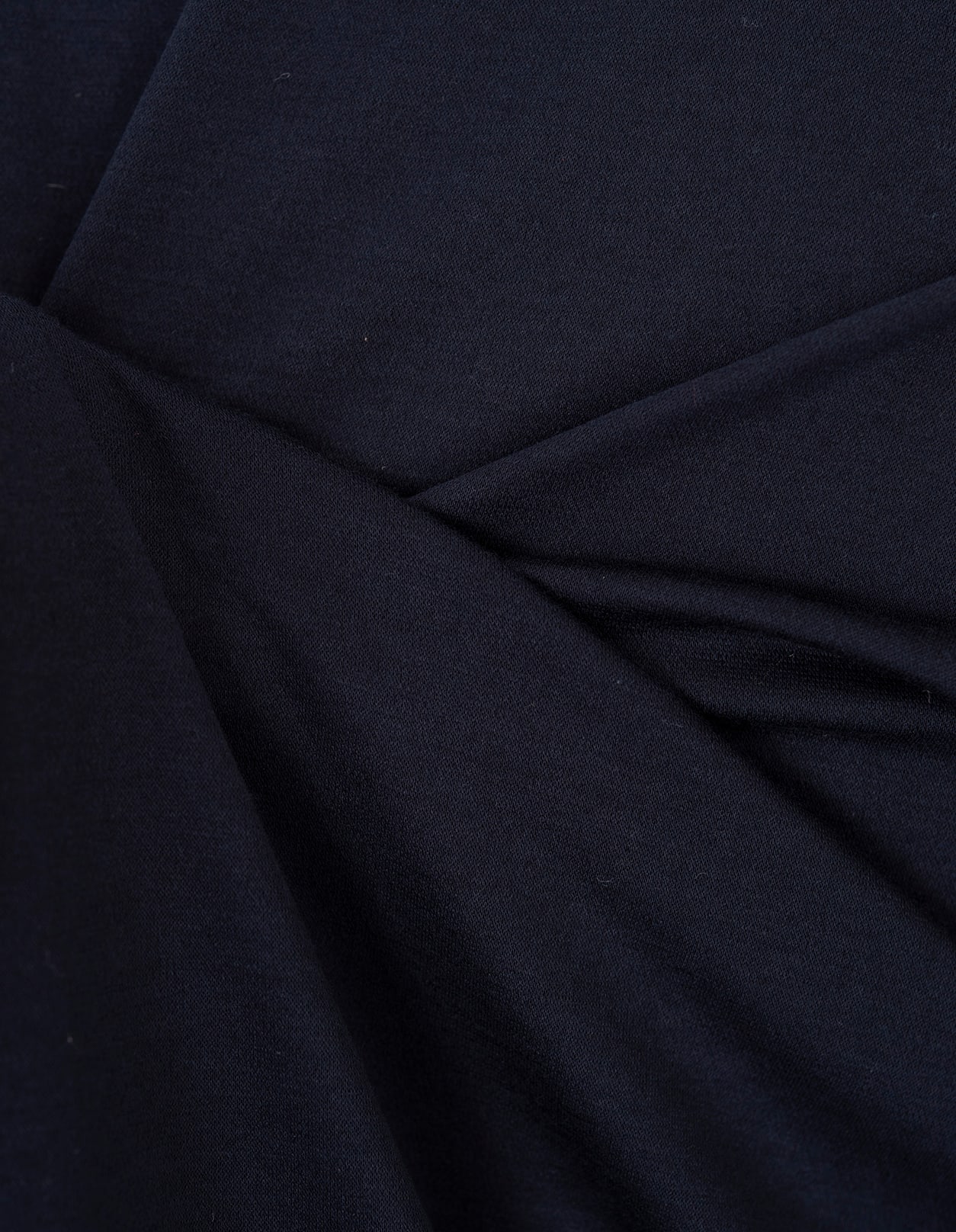 Shop Kiton Long-sleeved Polo Shirt In Navy Blue Jersey