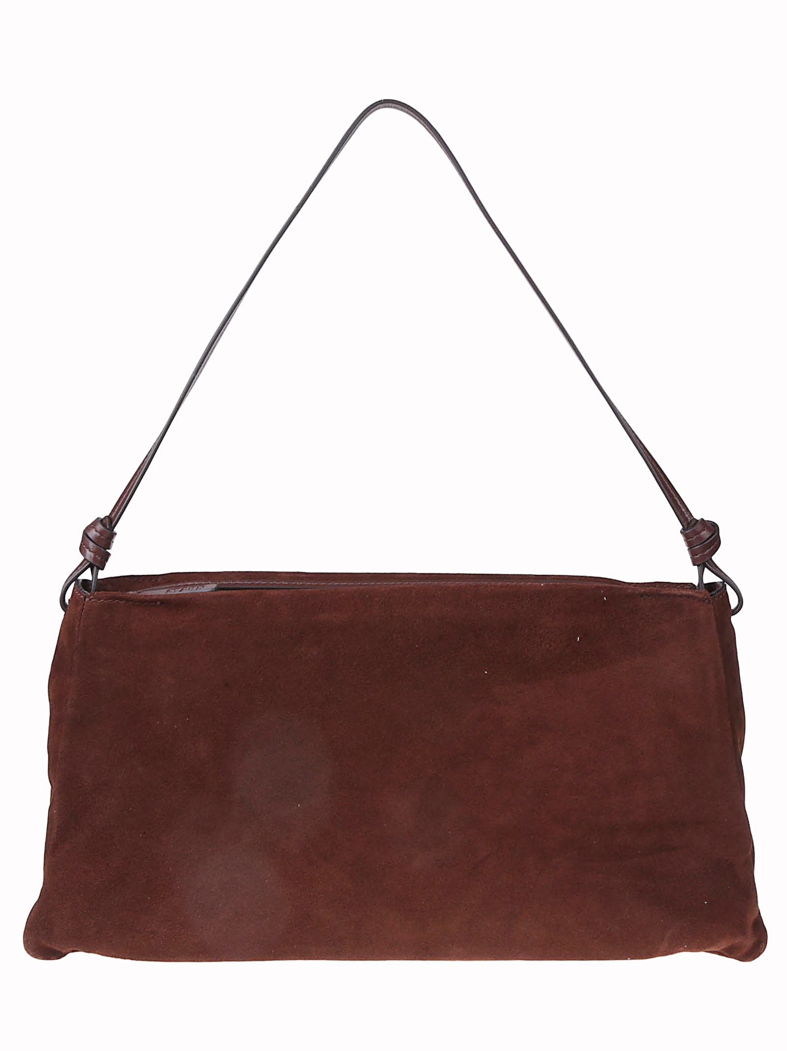 Staud Wally Suede Shoulder Bag In Brown