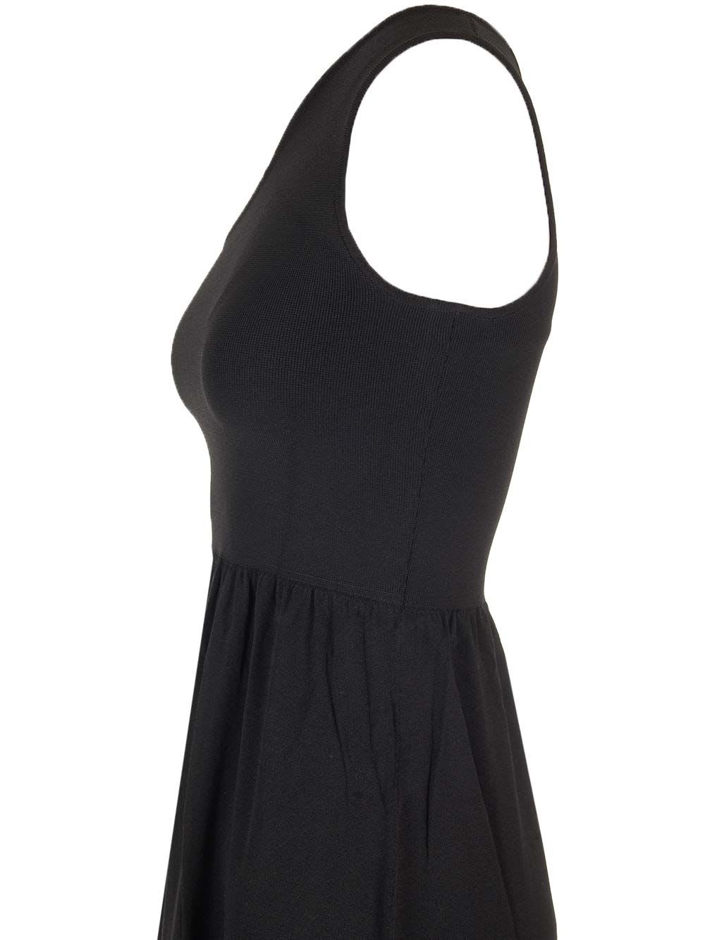 Shop Matteau Asymmetric Knit Dress In Black