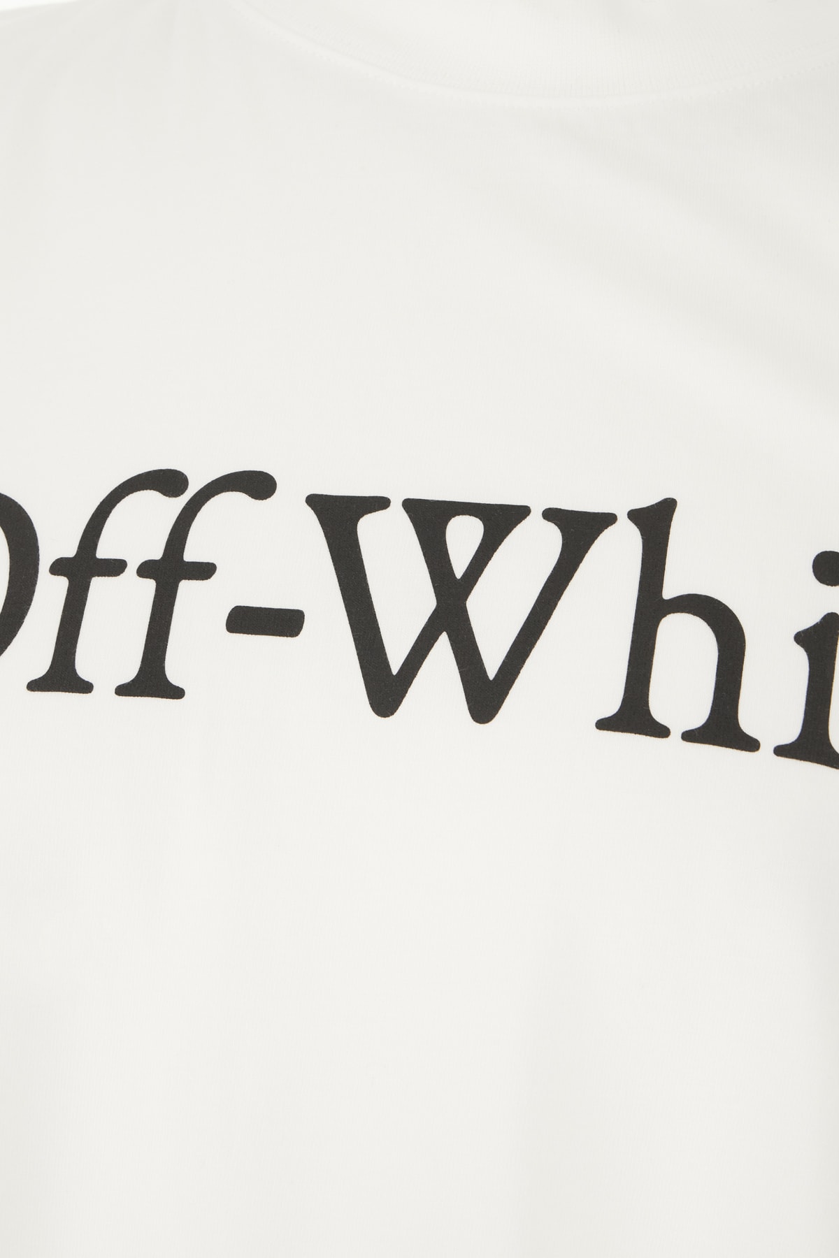 Shop Off-white White Cotton T-shirt In White Black