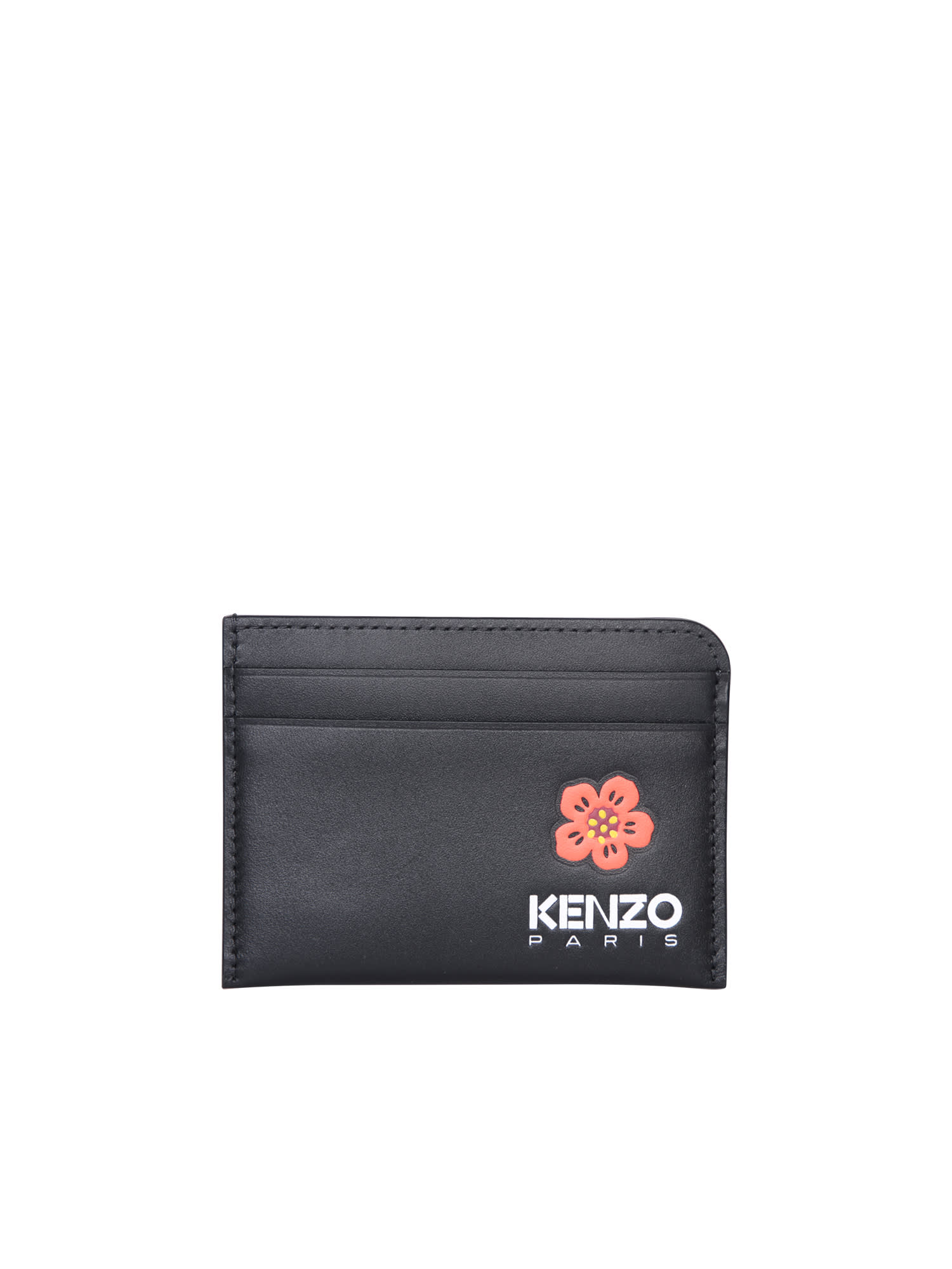 Kenzo Boke Flower Clutch Bag In Black