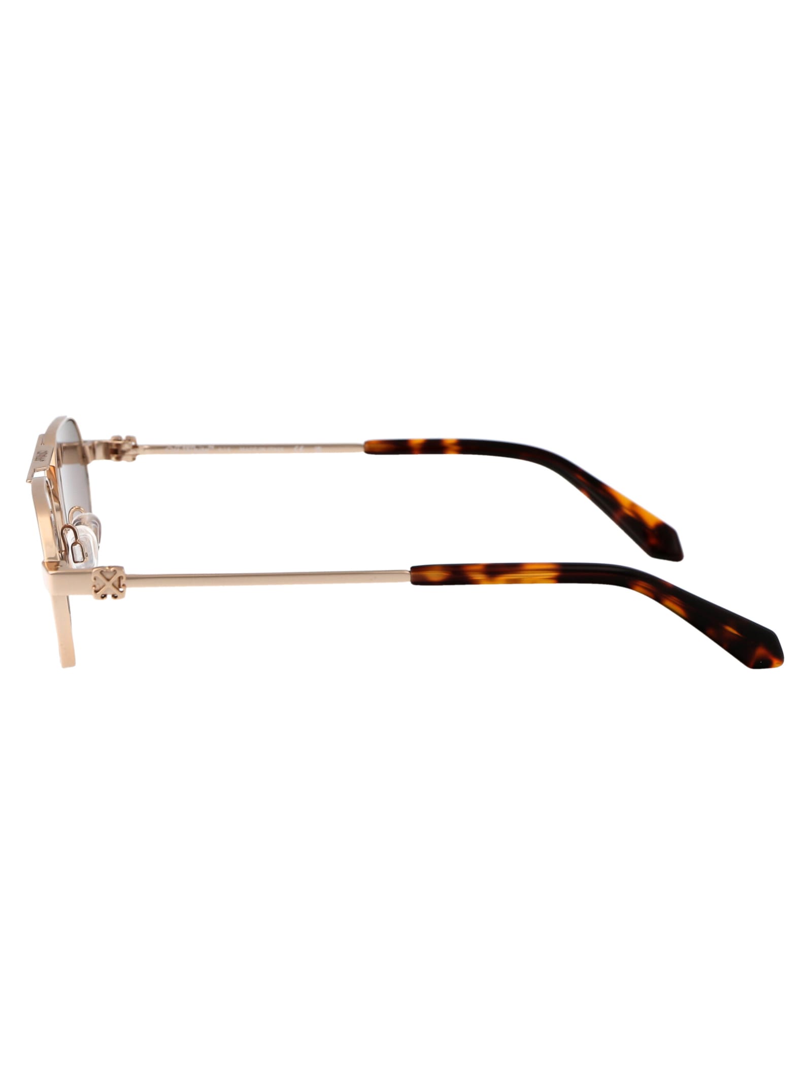 Shop Off-white Vaiden Sunglasses In 7664 Gold Brown