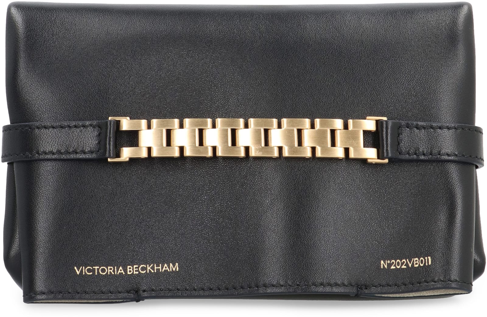 Shop Victoria Beckham Leather Mini Pouch In Black