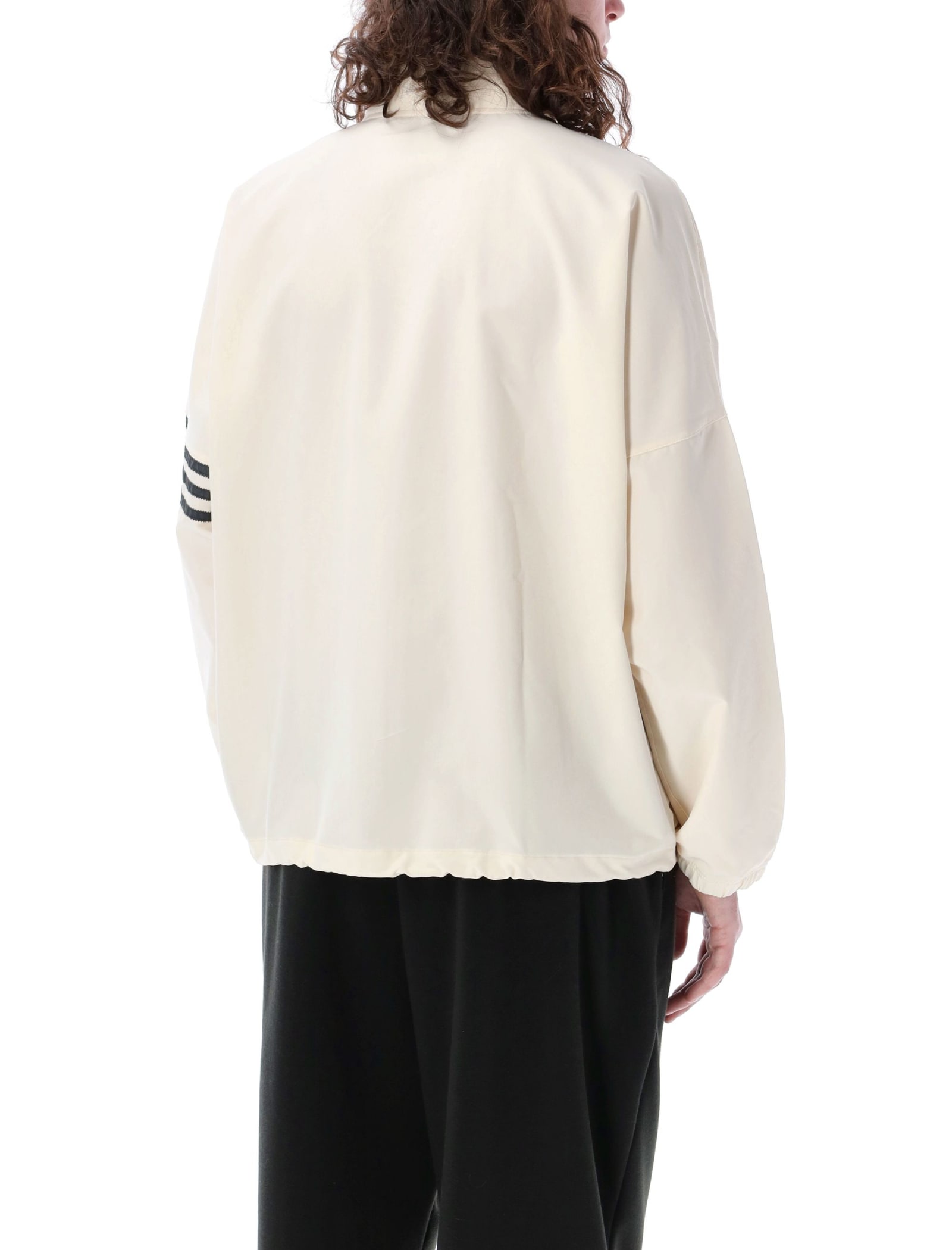 Shop Adidas Originals Newclassic Track Jacket In Ivory