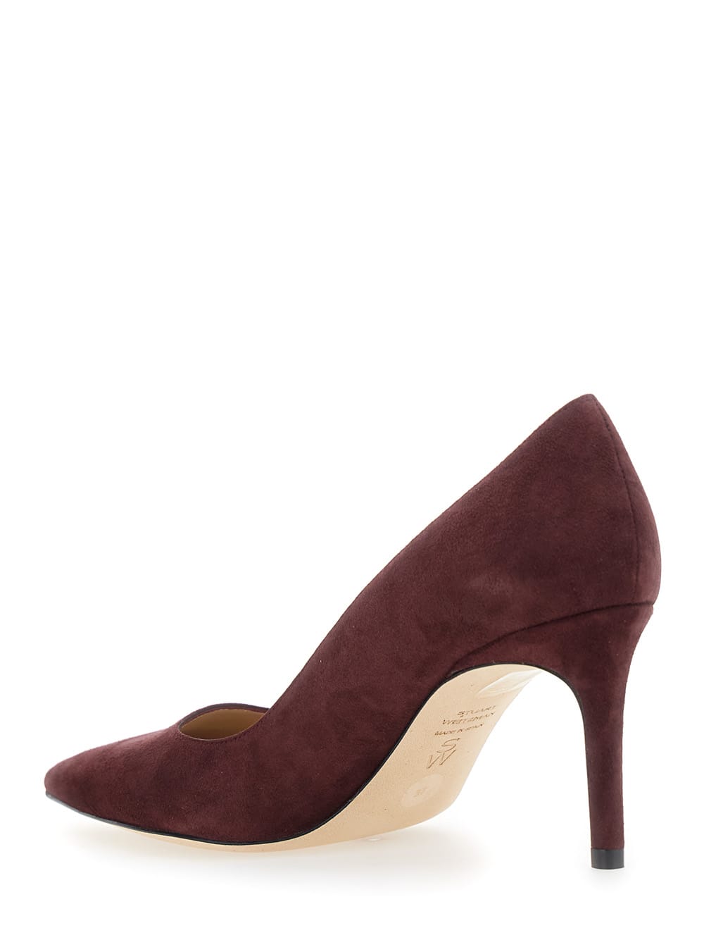Stuart Weitzman 75mm Stuart Power 75 Pointed-toepump In Brown