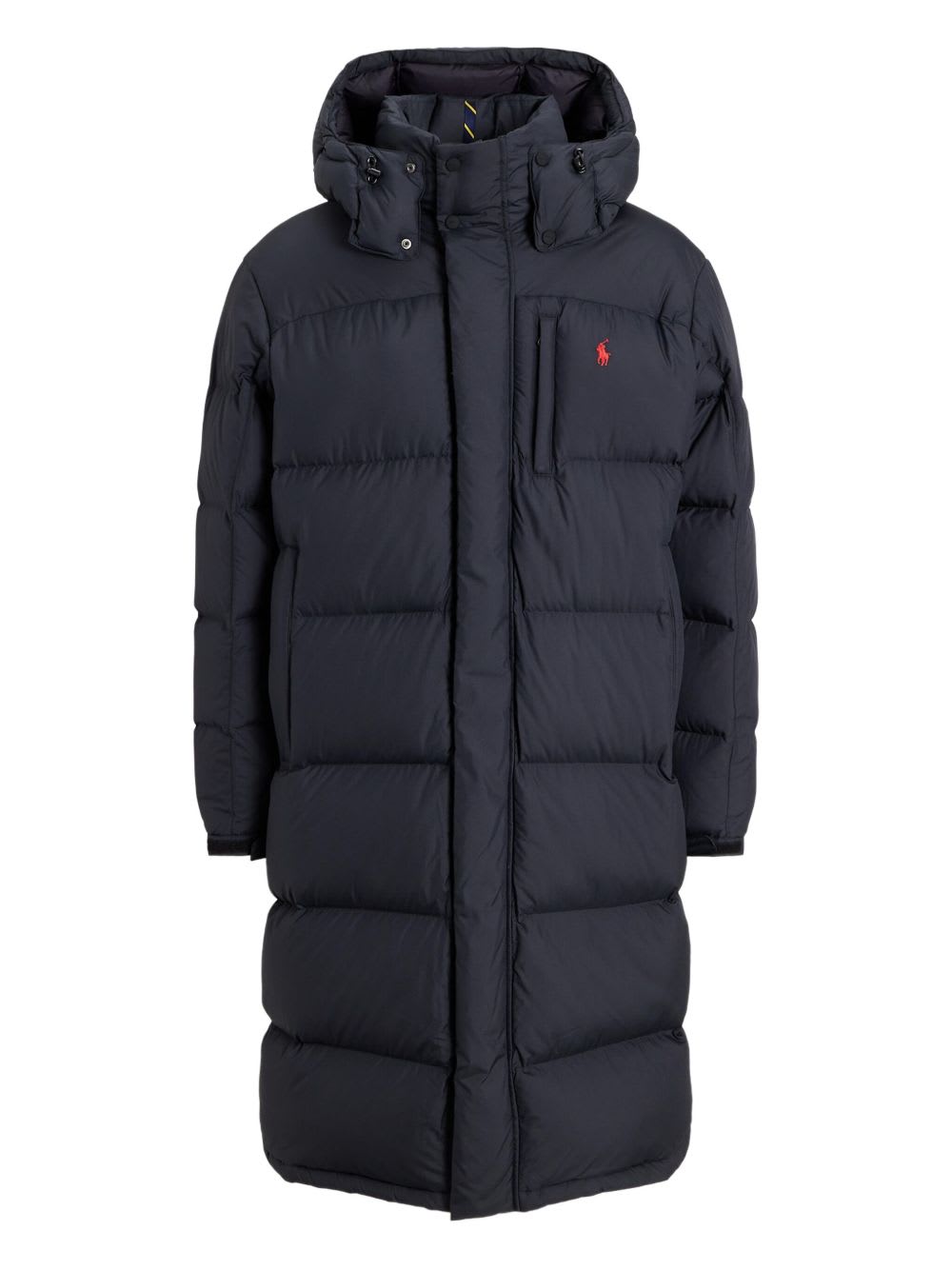 Polo Ralph Lauren Hooded Insulated Bomber Coat In Blue