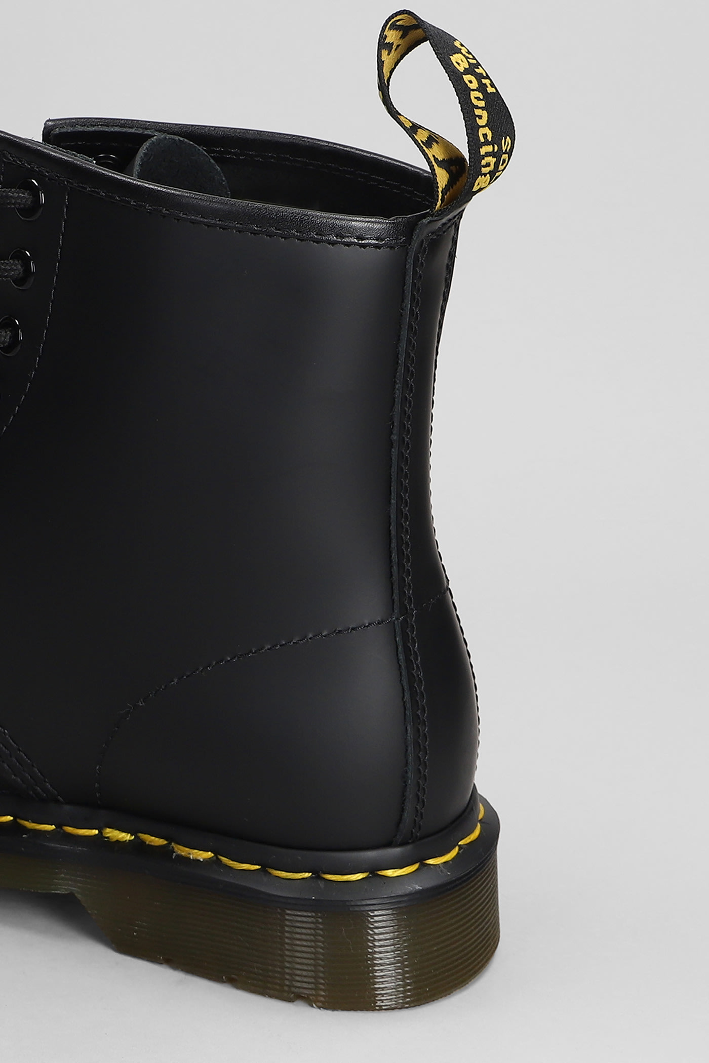 Shop Dr. Martens' 1460 Combat Boots In Black Leather