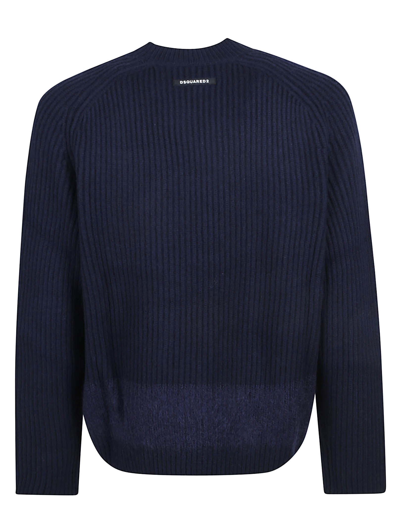 Dsquared2 Ribbed Jumper In Blue