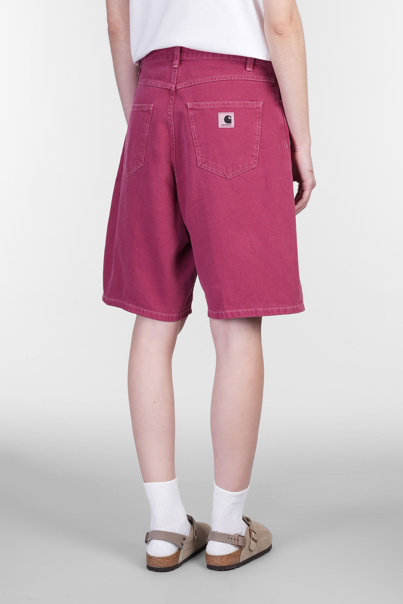 Carhartt Brandon Short Shorts In Bordeaux Denim In Multi