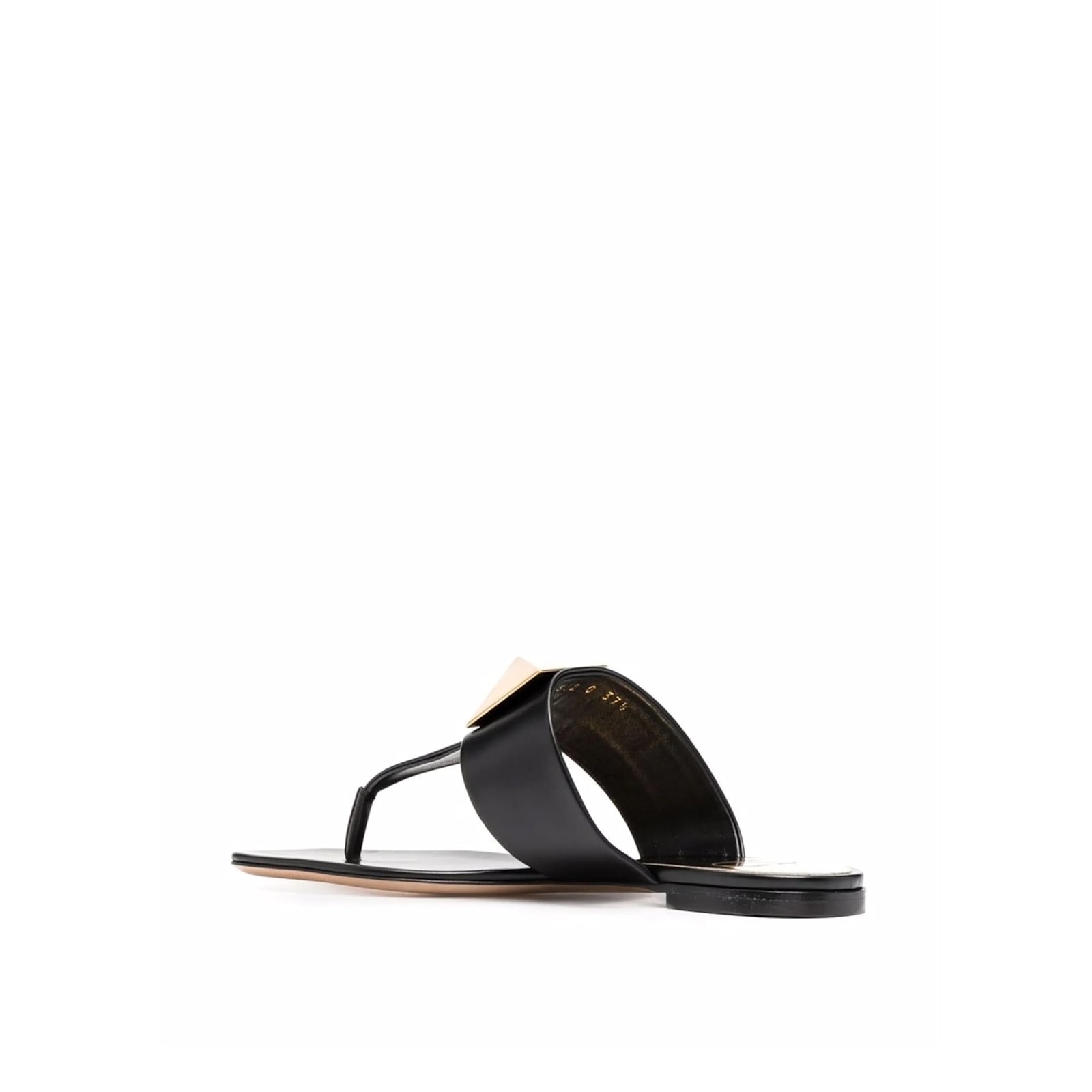 Valentino Garavani One Stud Sandals In Black