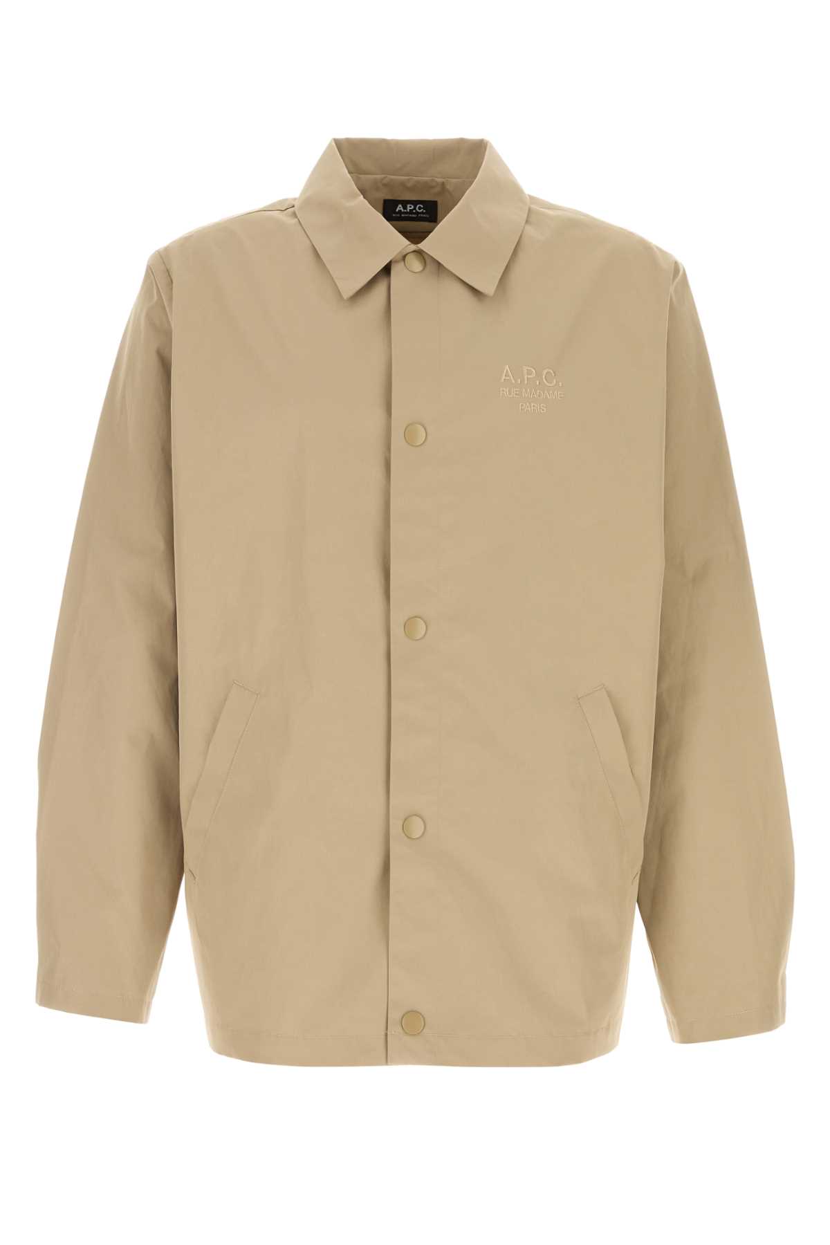 A. P.C. Cappuccino Polyester Blend Regis Windbreaker