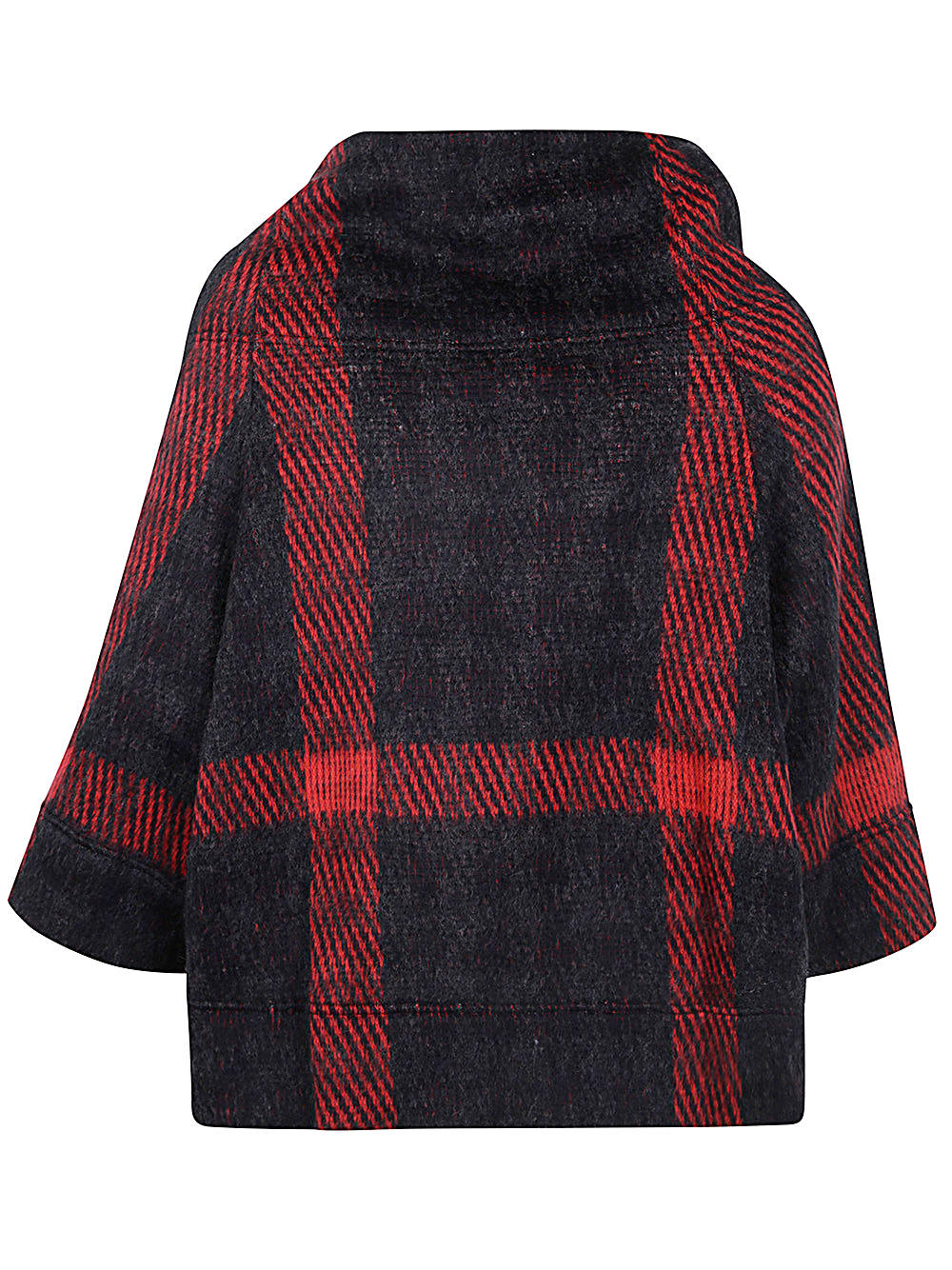 Shop Y's M-3/4 Sleeve Rag Cape In Red