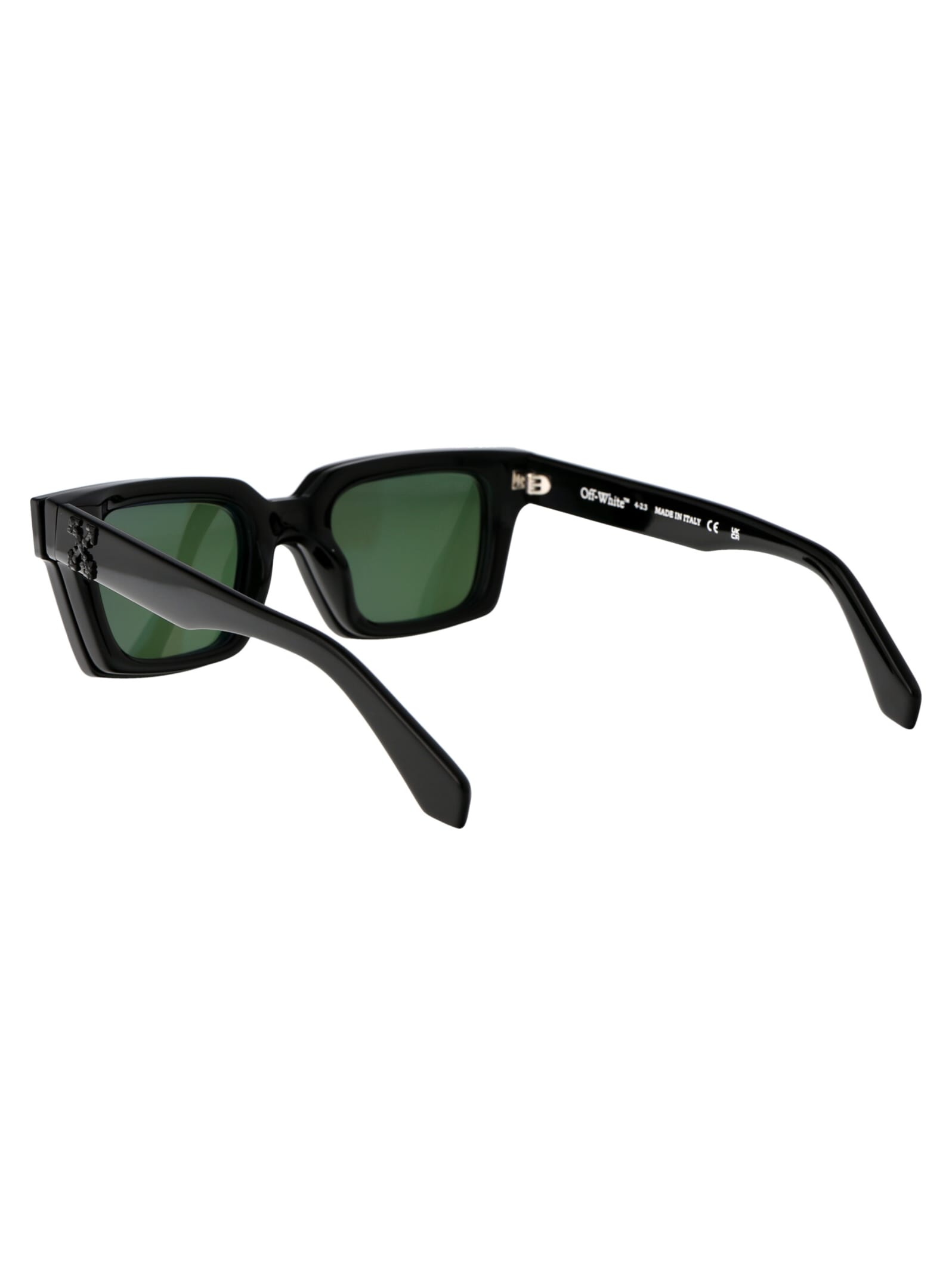 Shop Off-white Clip On Sunglasses In 1055 Black