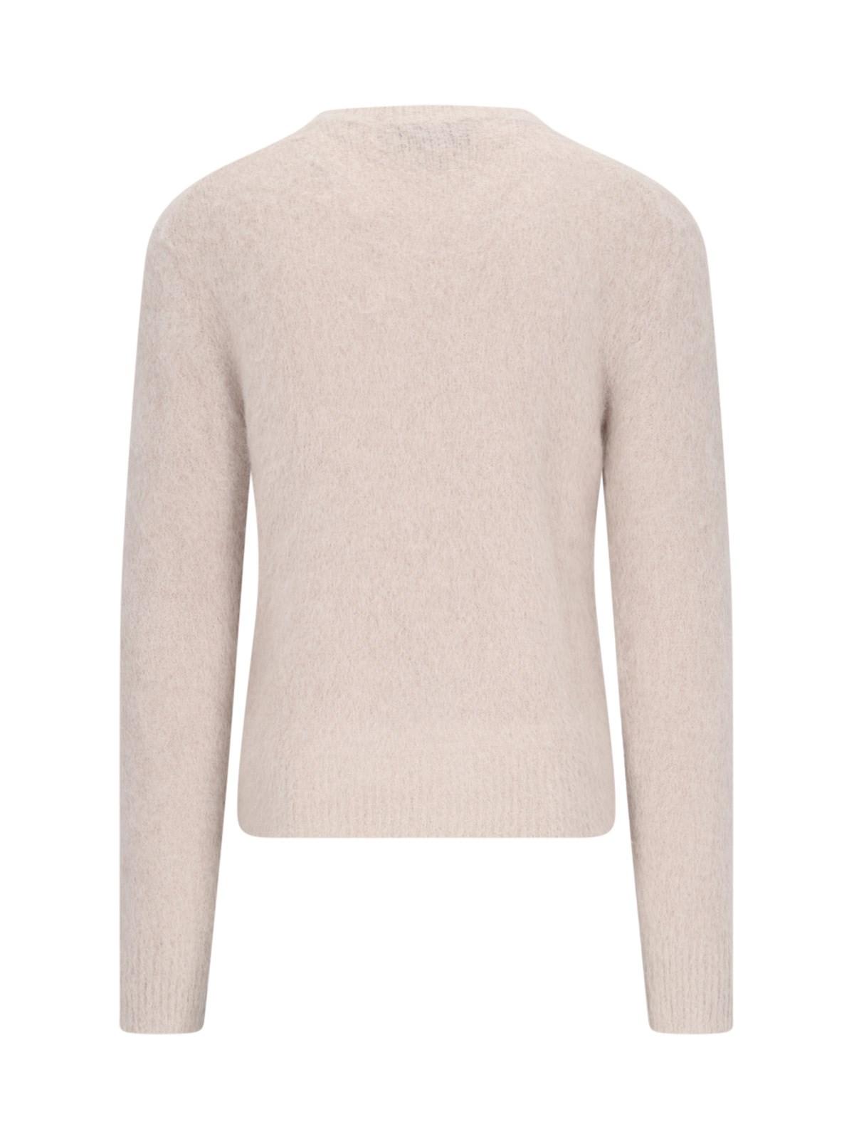 Shop Ami Alexandre Mattiussi Basic Sweater In Brown