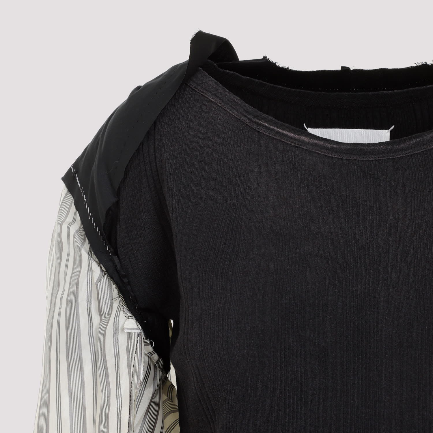 Shop Maison Margiela Cotton T-shirt In Black