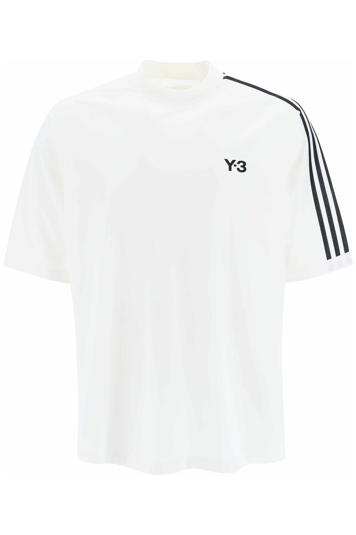 Shop Y-3 3-stripes T-shirt In White Black