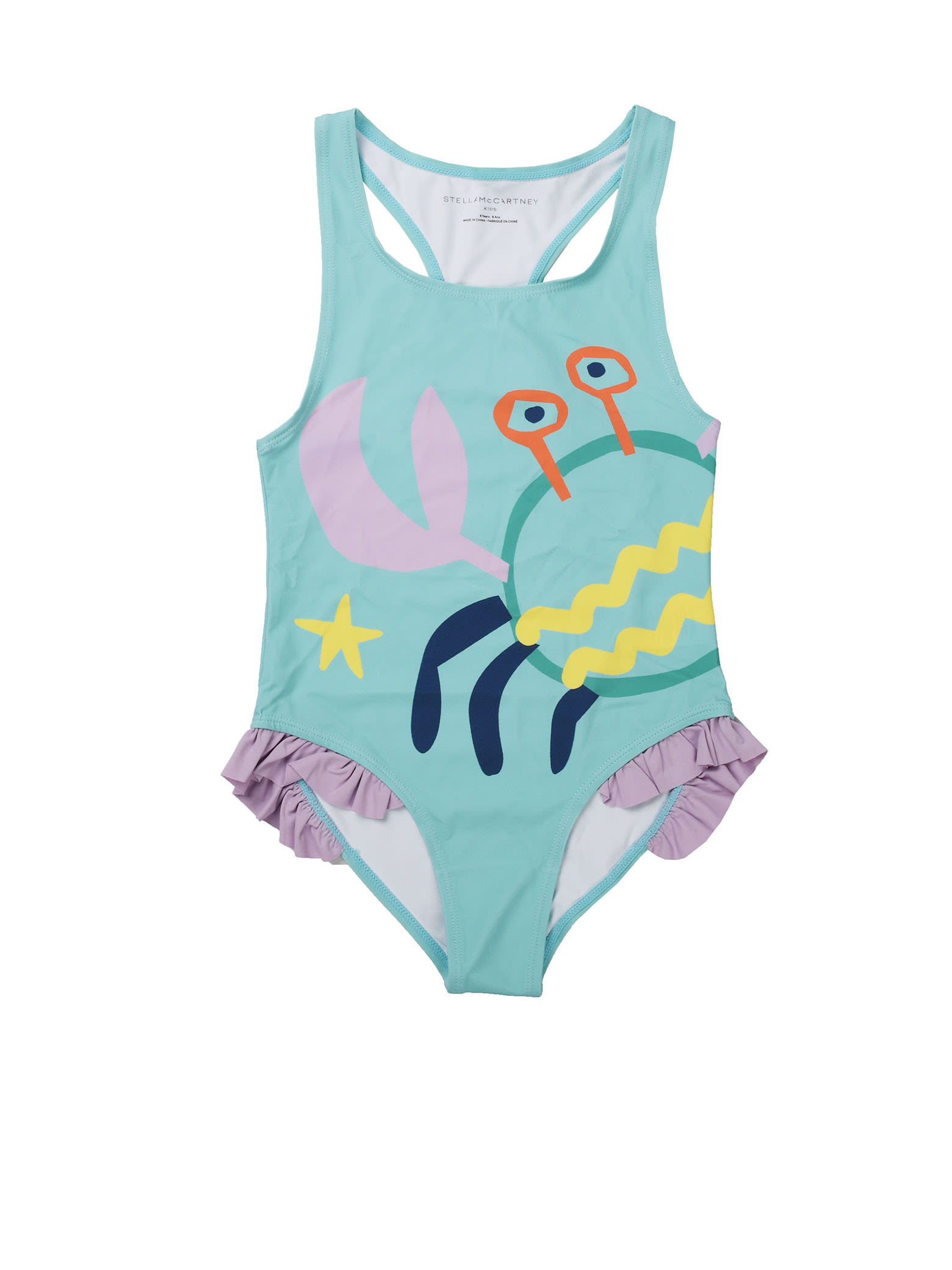 Stella McCartney Kids Crab Print One Piece Swimsuit