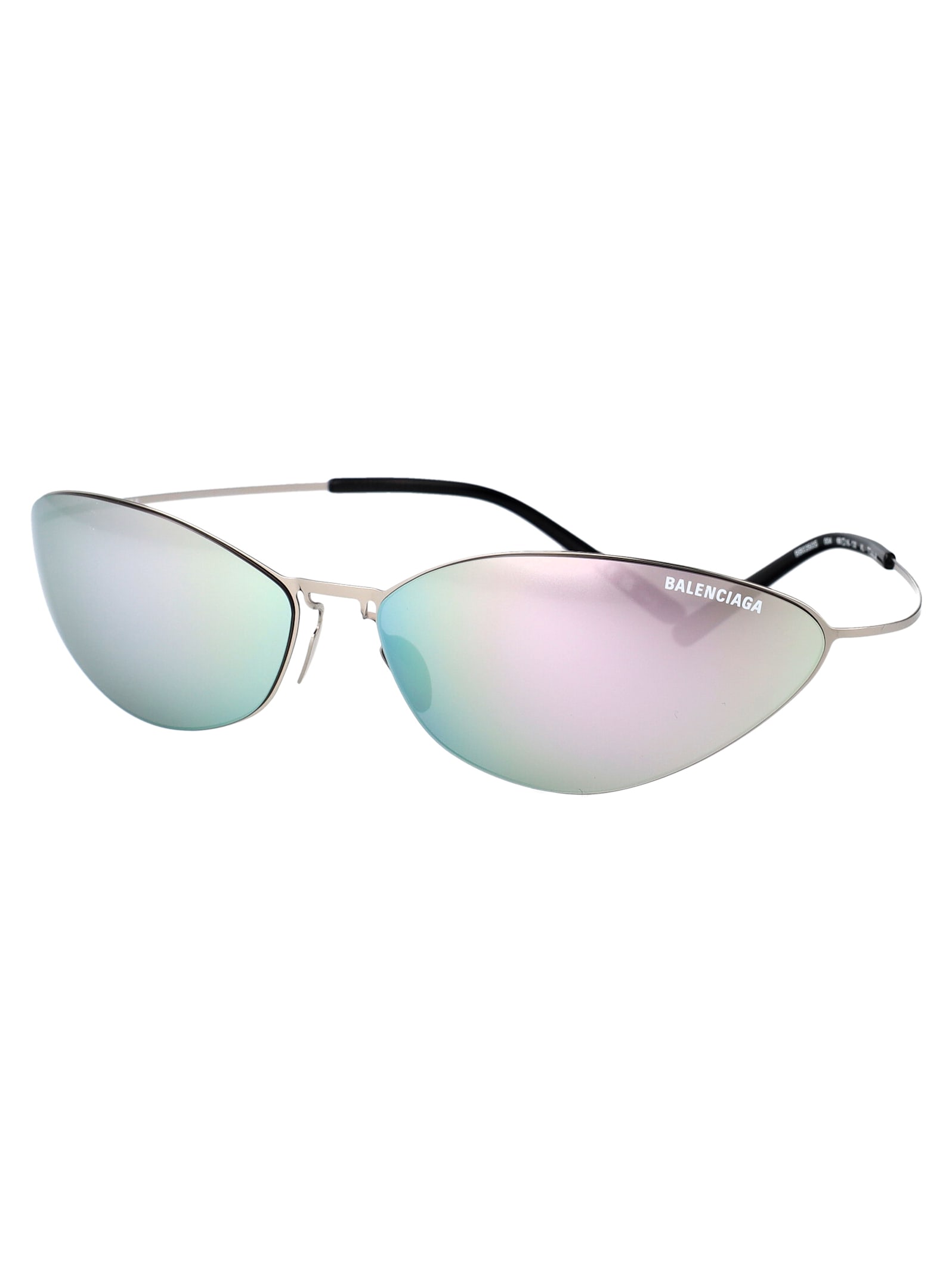 Balenciaga Bb0350s Sunglasses In Silver-silver-silver