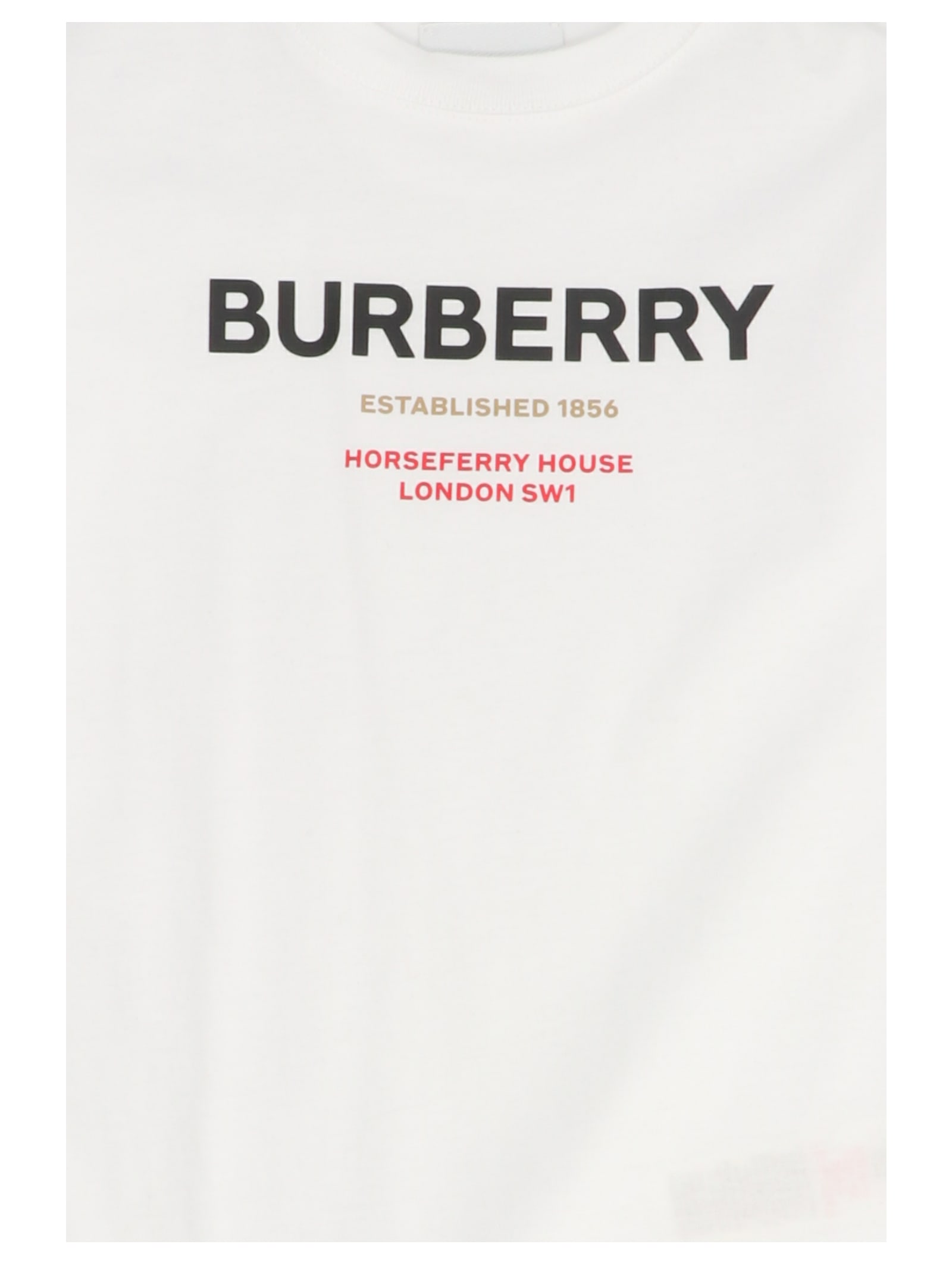Shop Burberry Azari Sweatsuit In White