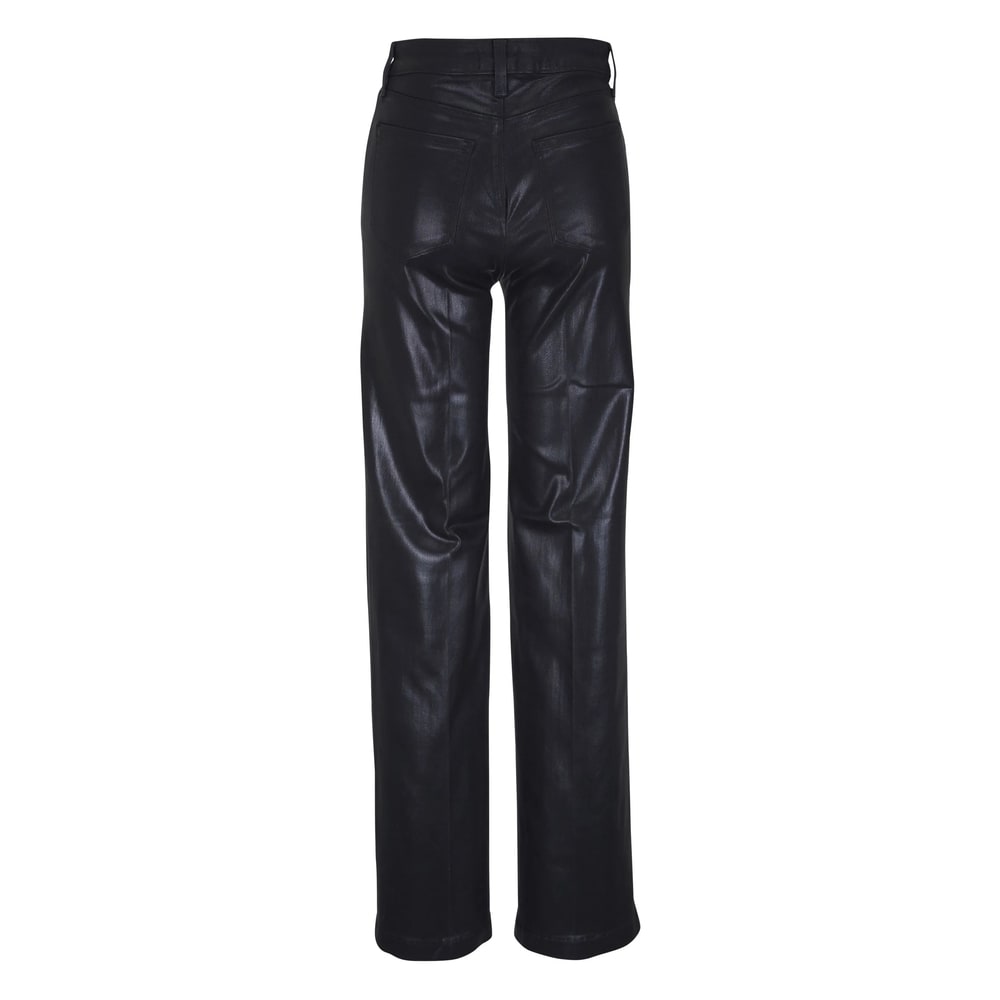 L'agence Black Cotton High-waisted Jean In Black