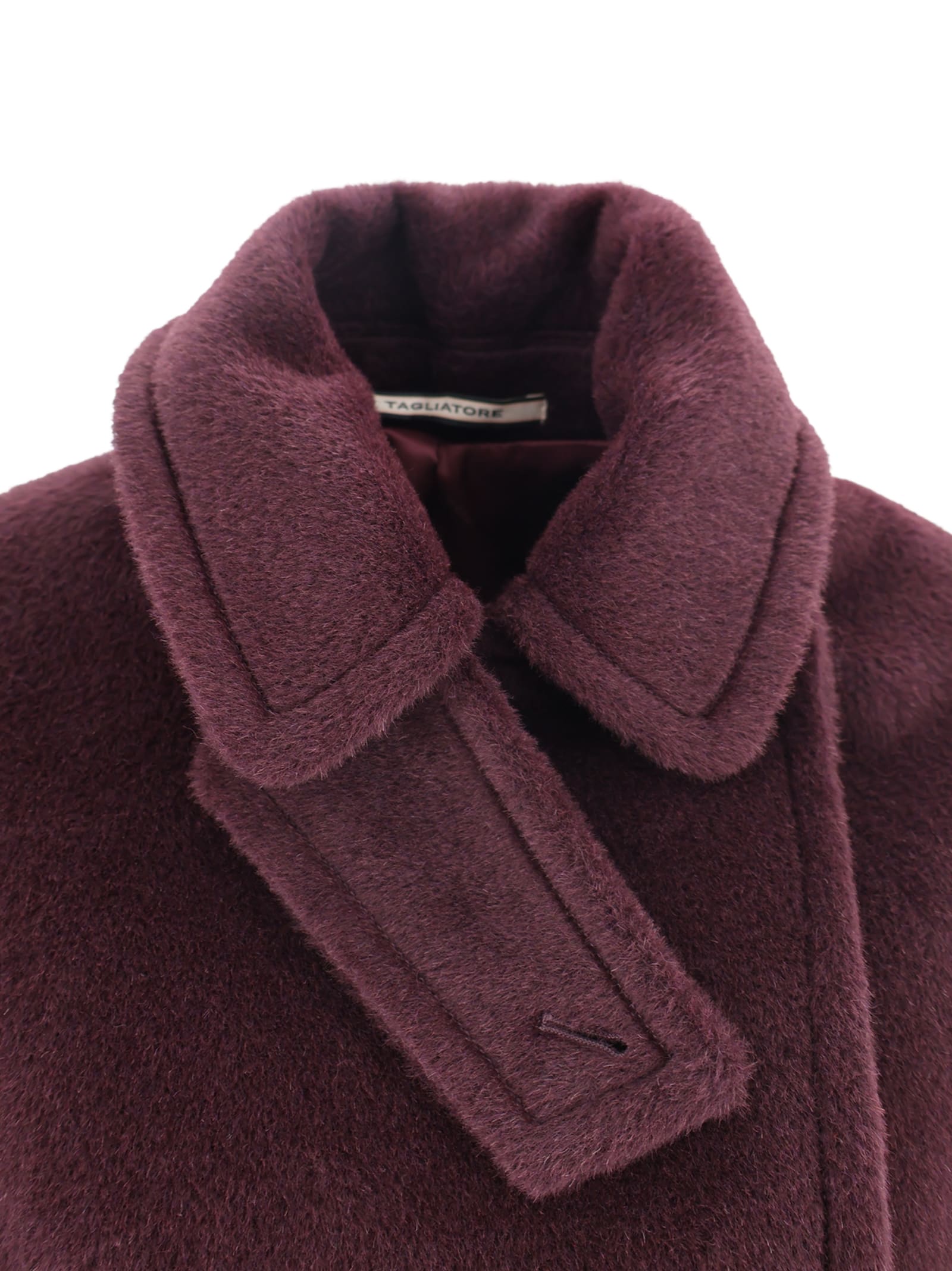 Tagliatore Double-breasted Jacket In Burgundy