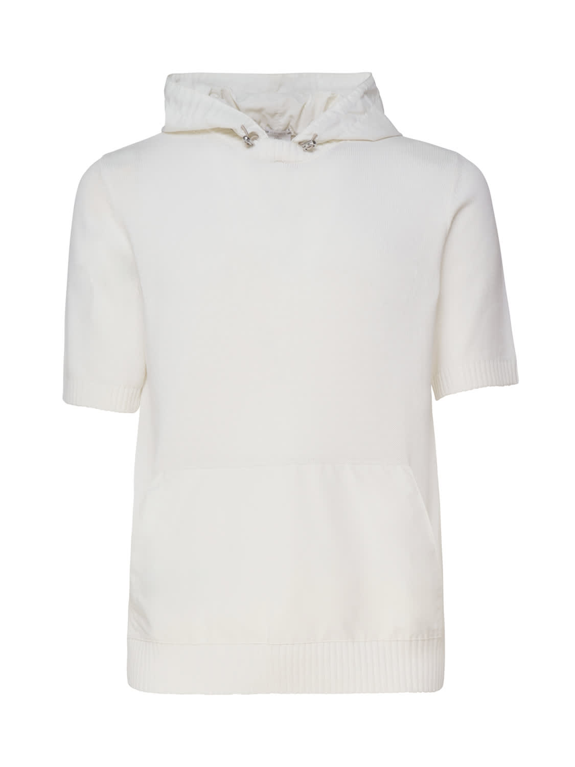 Eleventy Hooded Sweater In White