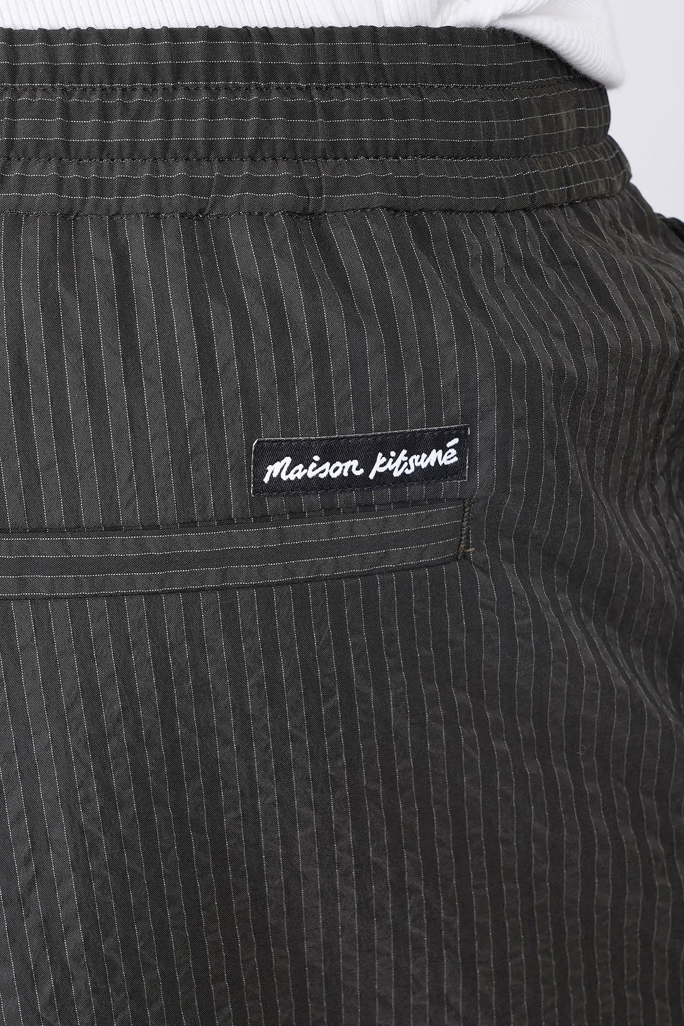 Maison Kitsuné Shorts In Black Polyester