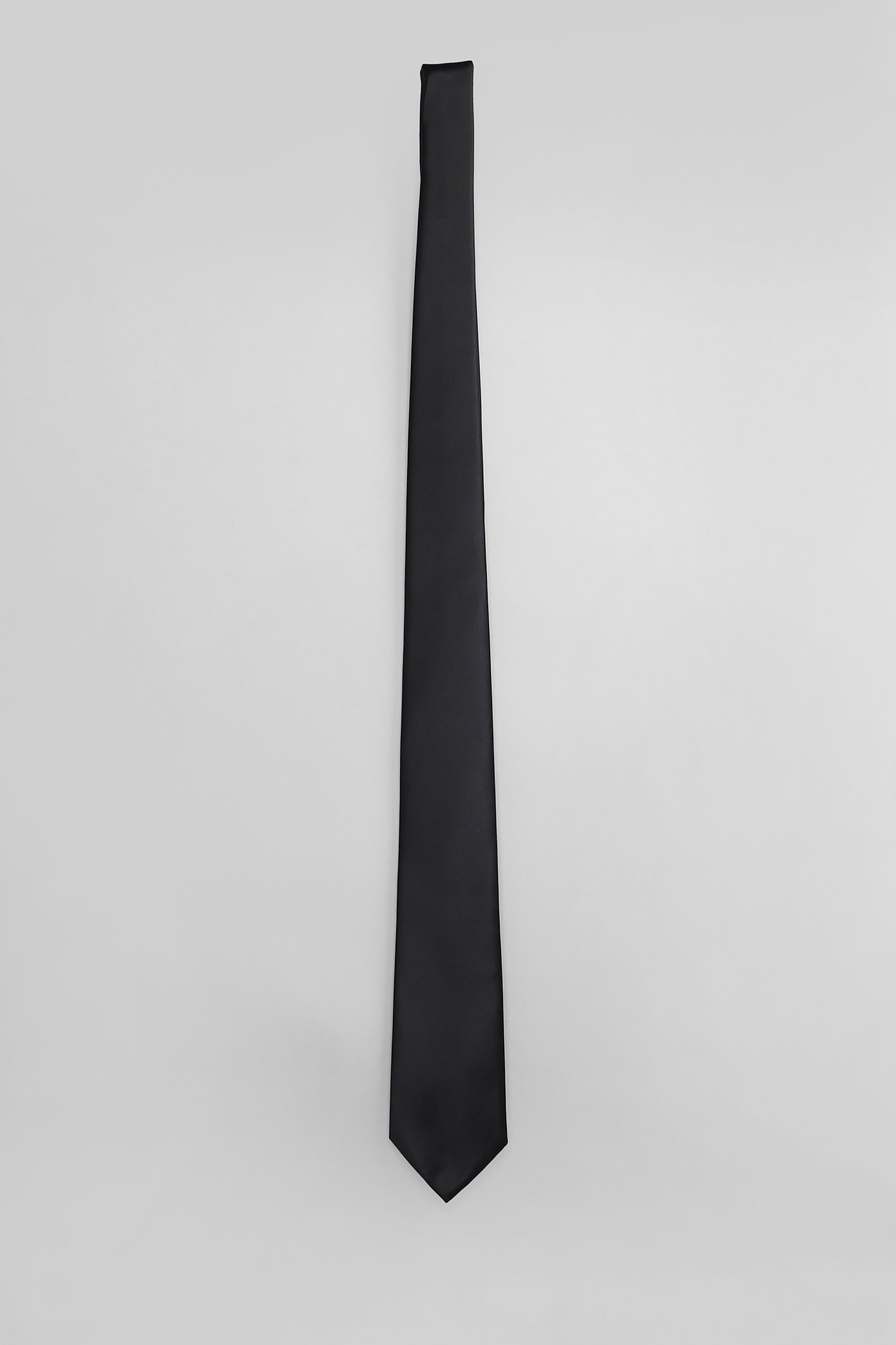 Emporio Armani Tie In Black Silk