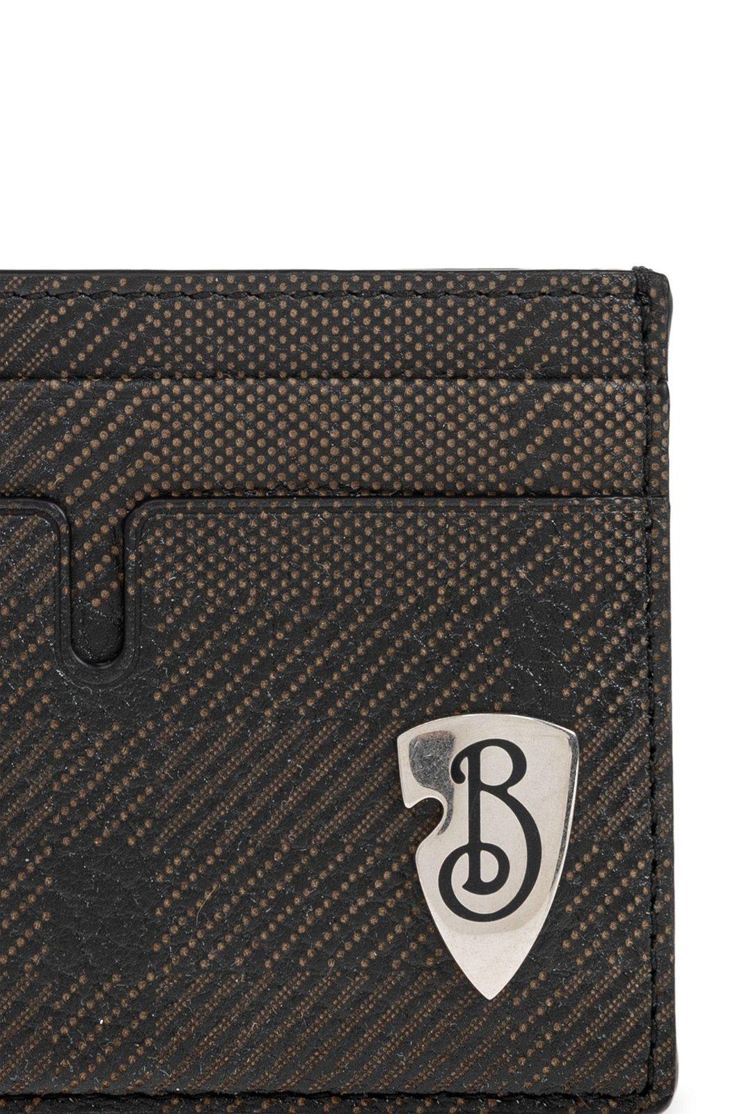 Burberry B-shield Card Holder In Multicolour