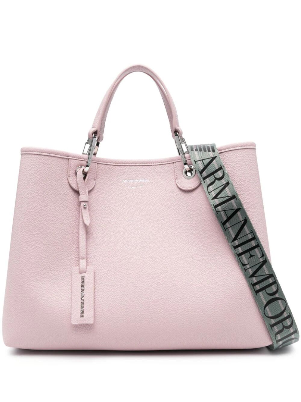 Shop Emporio Armani Shopping Bag In Hortensia Urban