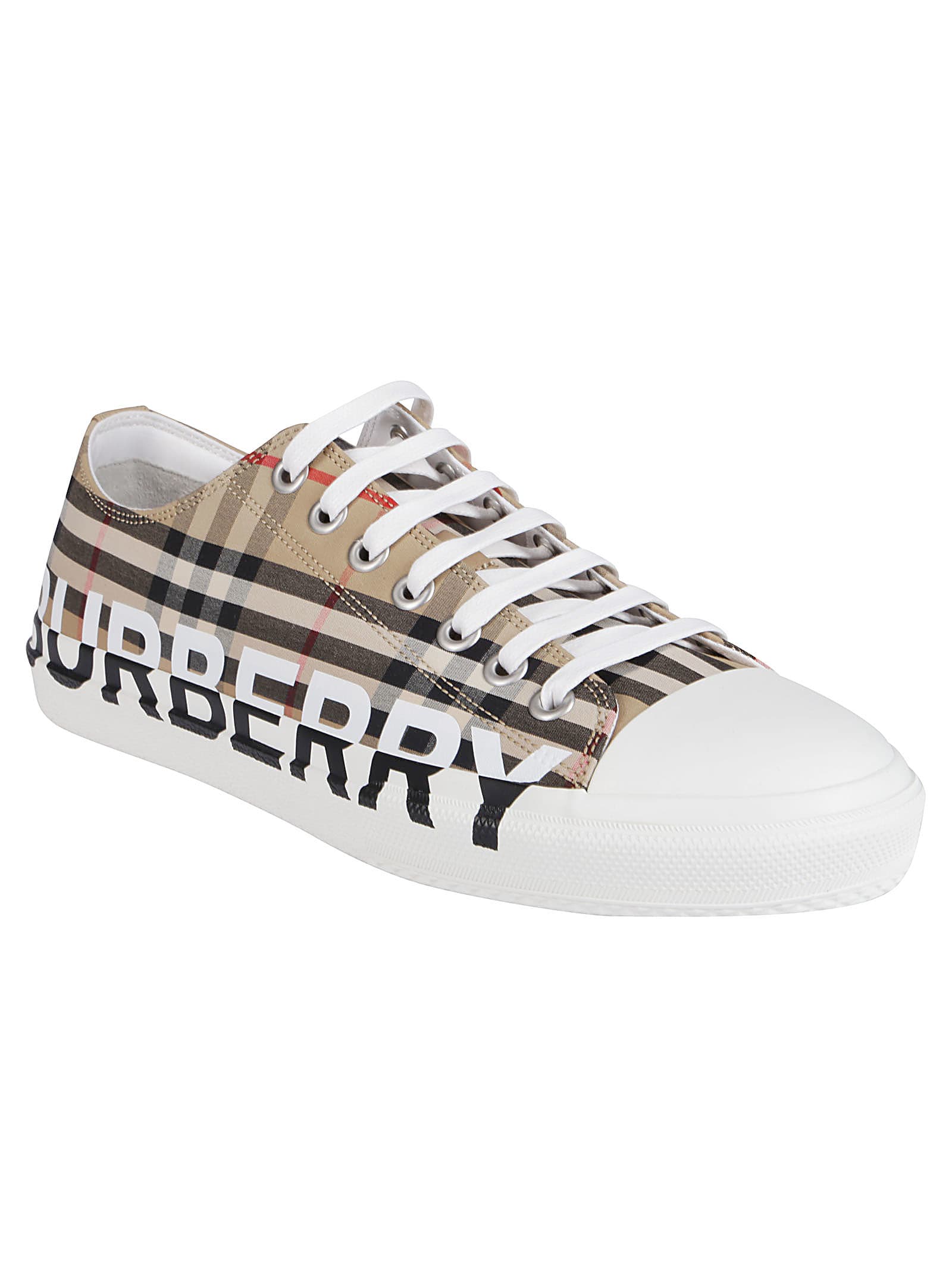burberry logo print sneakers