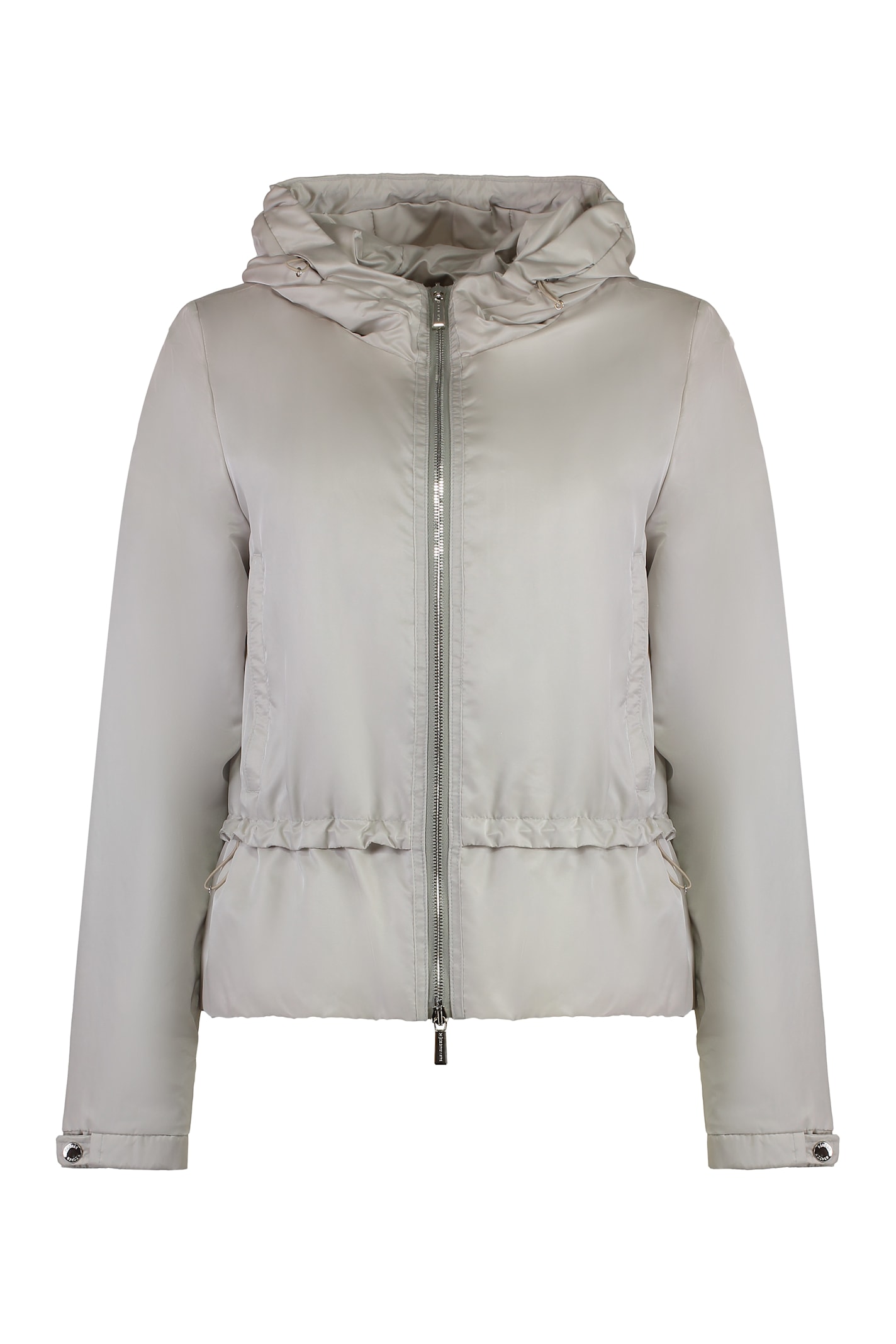 Moorer Burano Hooded Drawstring-waist Jacket In Gray