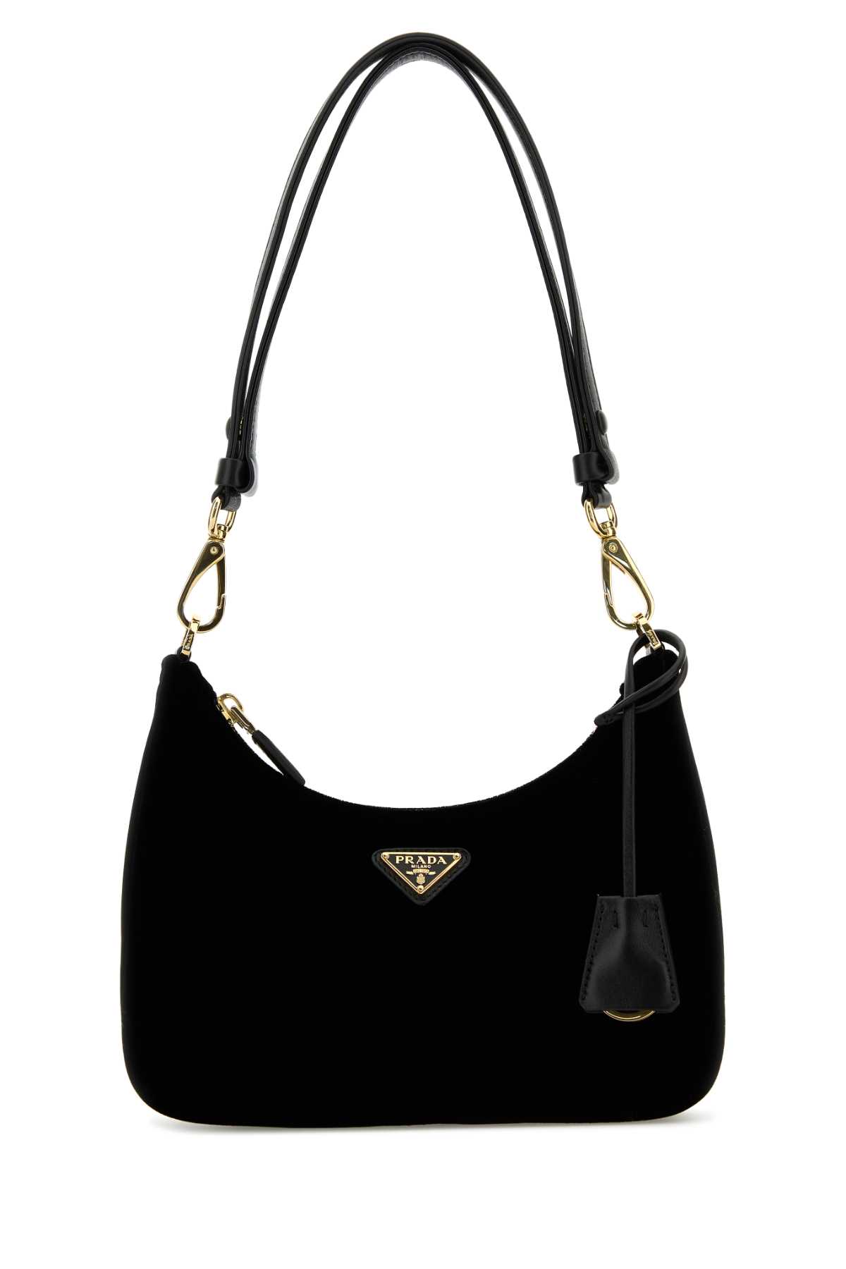 Black Velvet Mini Re-edition Shoulder Bag