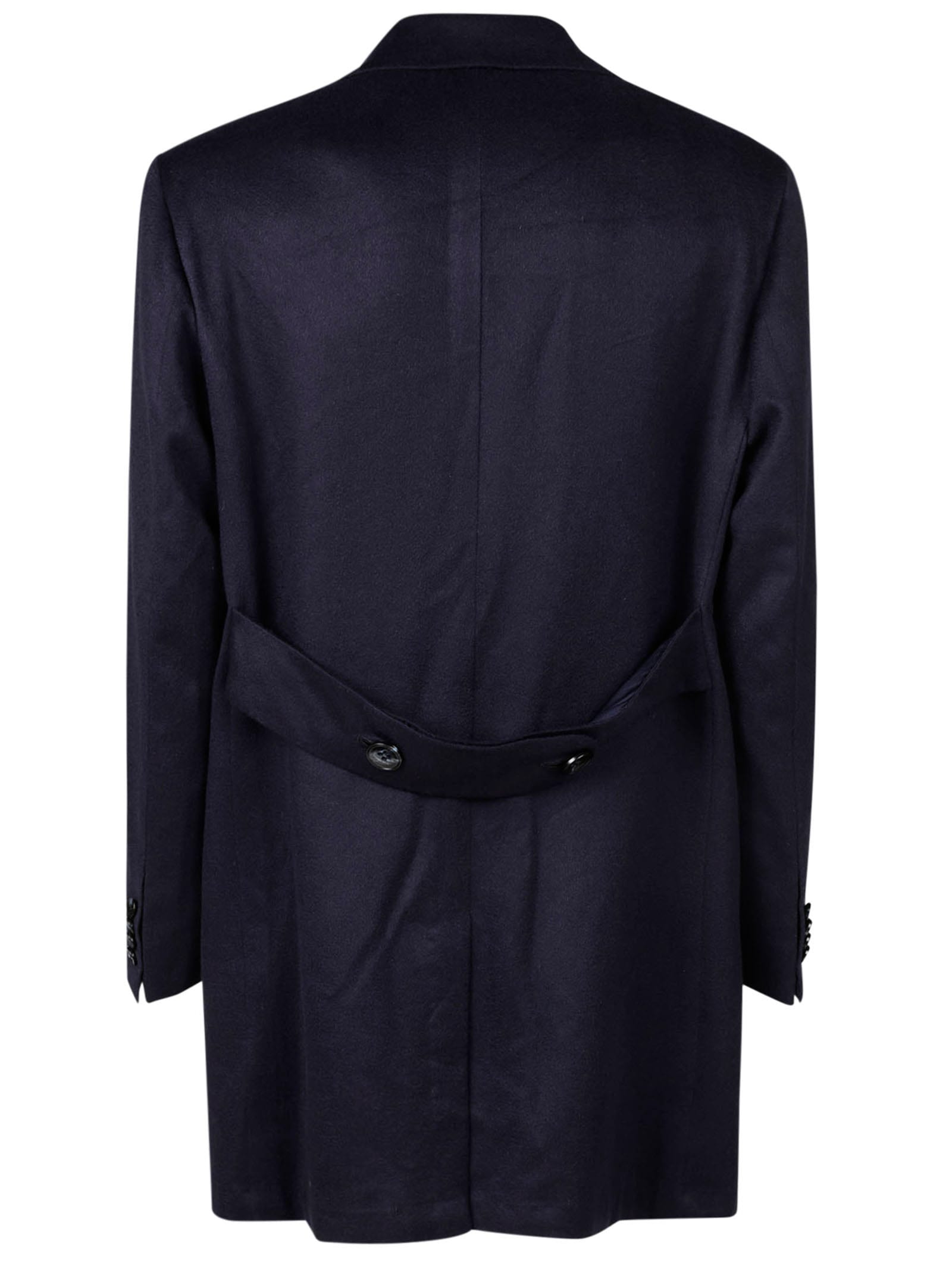 Shop Kiton Coat In Blue